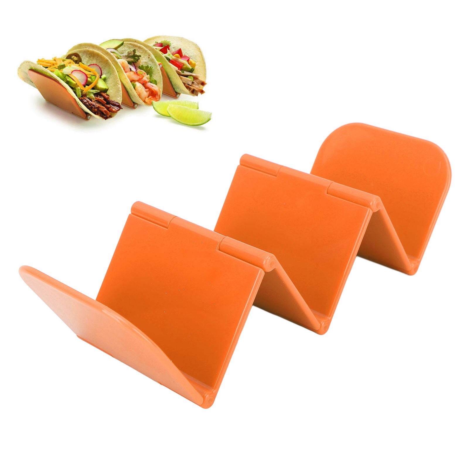 Taco-halter (orange) Lebensmittelclips Für Tortillas, Frühlingsrollen Und Crêpes