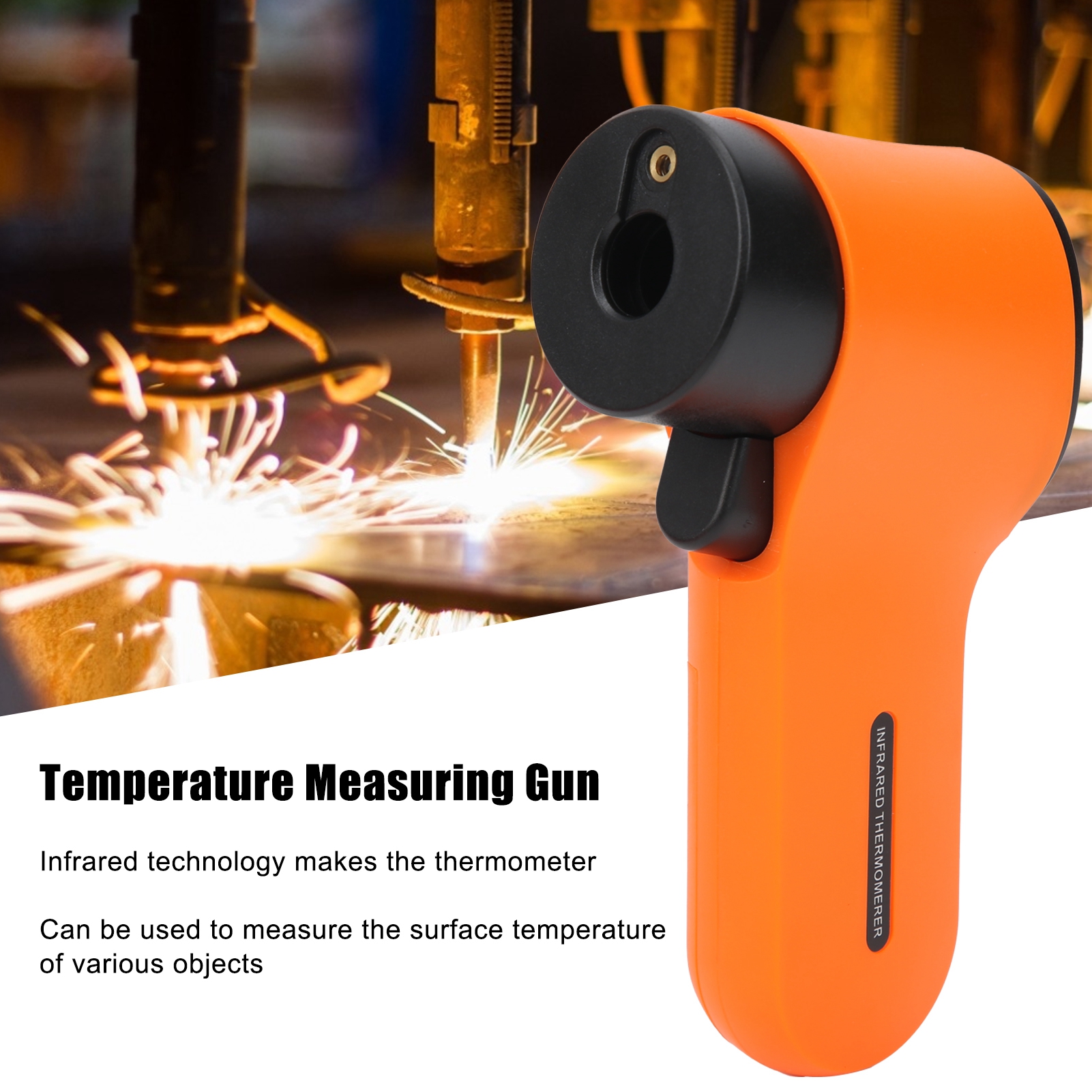 Hw550 Berührungsloses Infrarot-thermometer, Laser-infrarot-thermometer (orange)