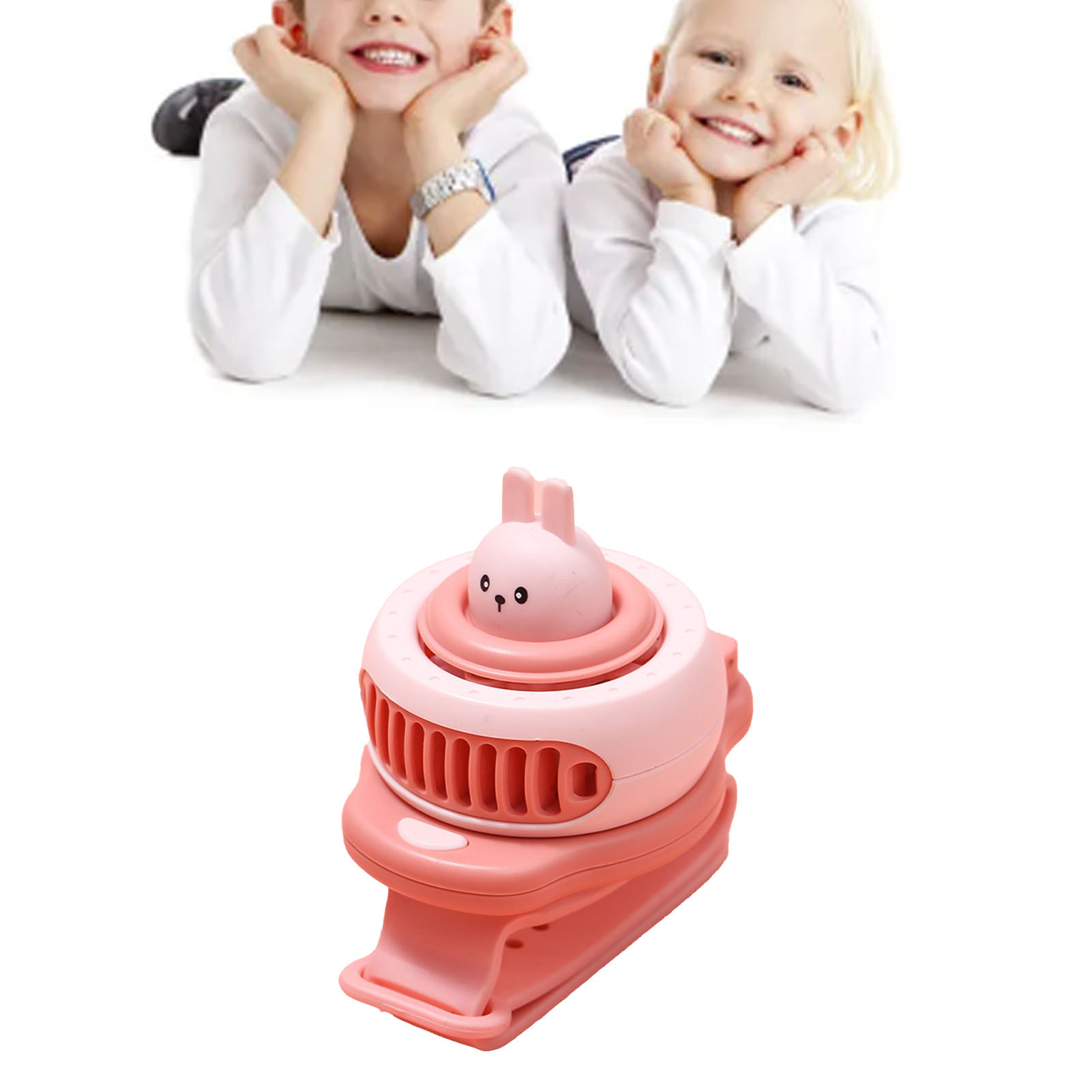Miniatur-armbanduhr In Pink, Geräuschlos Und Per Usb Aufladbar, Mit Kreativem Cartoon-design Für Kinder Und Schüler.