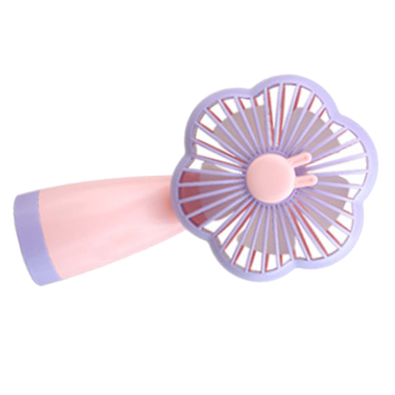 Tragbarer Taschenventilator, Leiser Mini-usb-aufladbarer Ventilator Mit Licht, Ideal Für Studentenwohnheime, Büros, Manuelle Nutzung, Perfekt Für Instagram, Ideal Für Studenten.