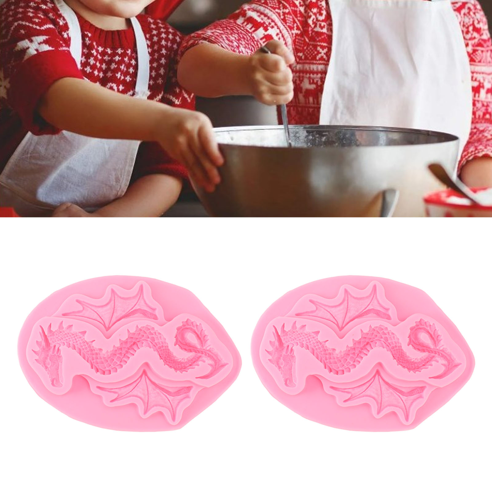 Zwei Fondant-kuchenformen, Dekorative Formen, Silikonformen, Kuchen- Und Schokoladenformen, Modell 7.