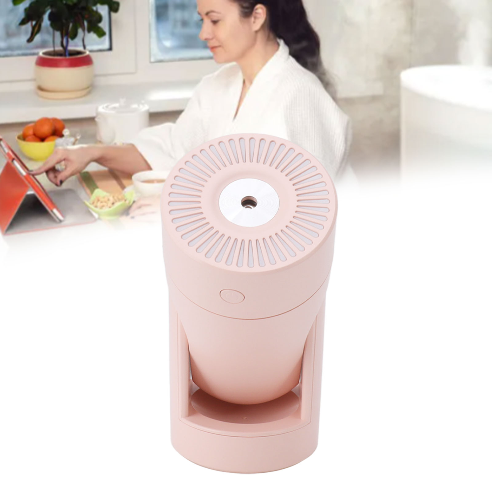 Xuan Ying Luftbefeuchter, Usb-luftbefeuchter Mit Automatischer Oszillierender Nebelfunktion Für Zuhause Oder Büro, Rosa