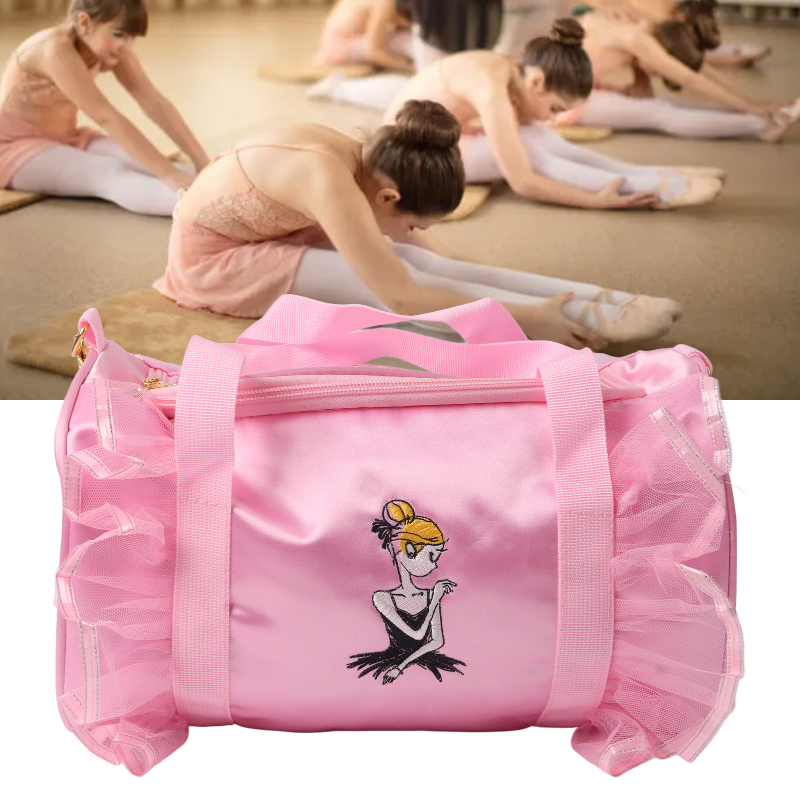 Miniatur-tanztasche In Rosa Für Kinder, Spitze, Koreanischer Stil, Aufführungstasche, Balletttasche, Reiseaufbewahrungstasche