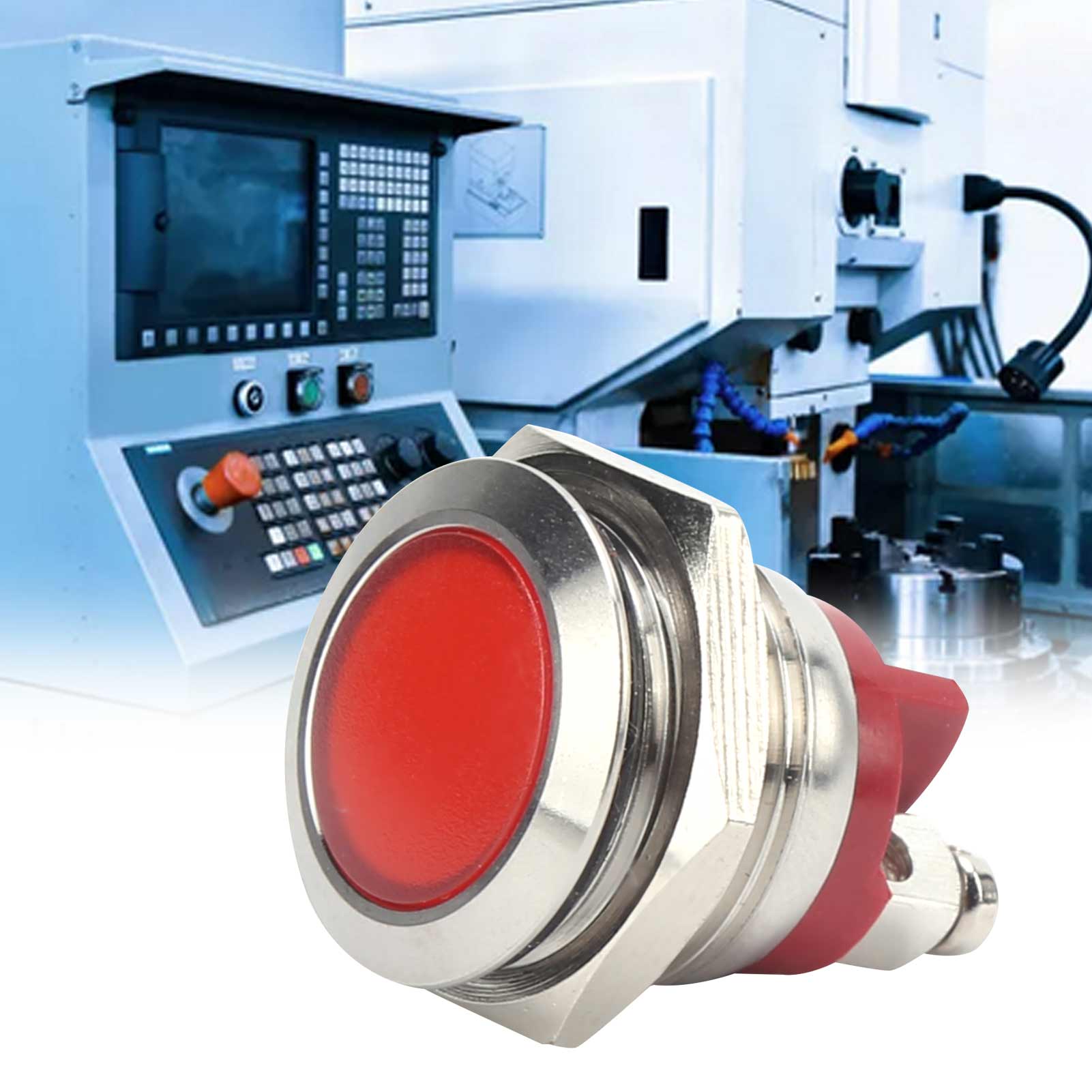16-mm-led-kontrollleuchte Aus Metall, Wasserdicht Und Universell Einsetzbar, 6 V, Rot
