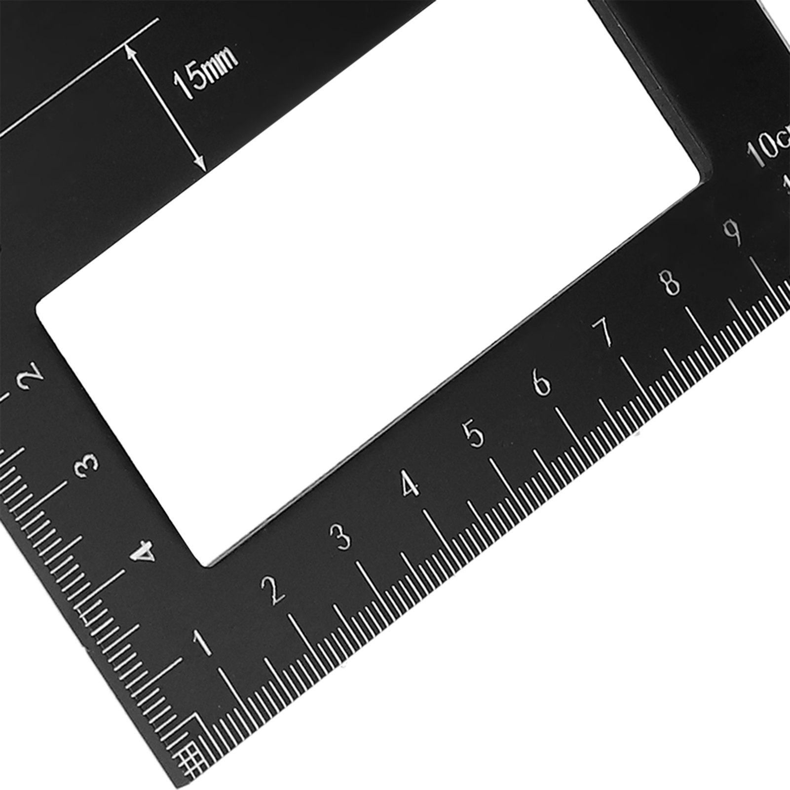 Multifunktionaler Winkelmesser, Zeichenlineal Aus Aluminiumlegierung, Rechtwinkliger Winkelmesser, 45-grad- Und 90-grad-winkelmesser, T-förmiger Vertikalmesser, Schwarz.