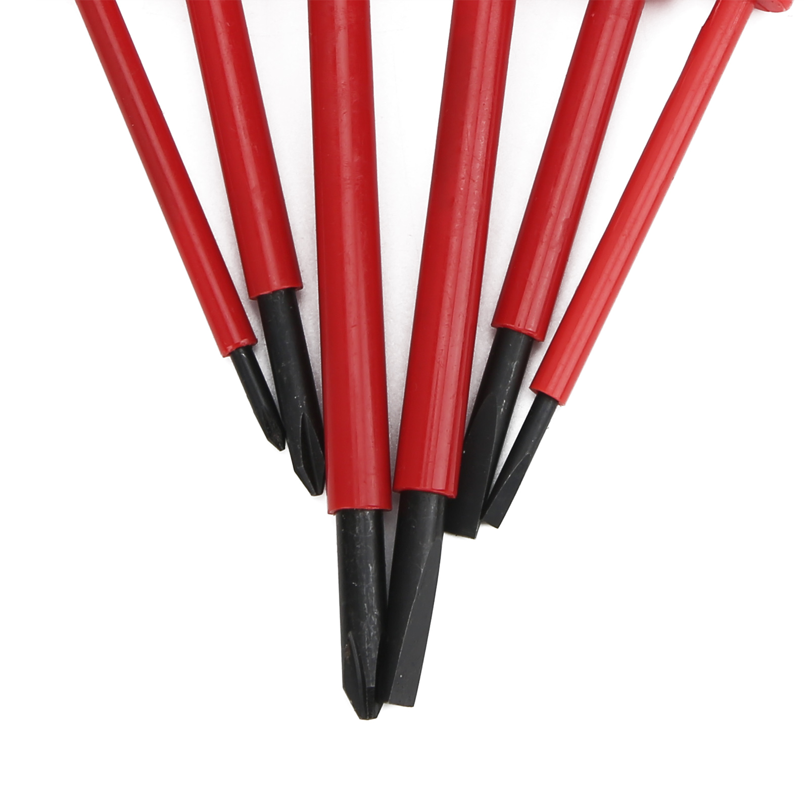 Set Mit 7 Hochspannungsisolierten Schraubendrehern Inklusive Schraubendreherbits 9701