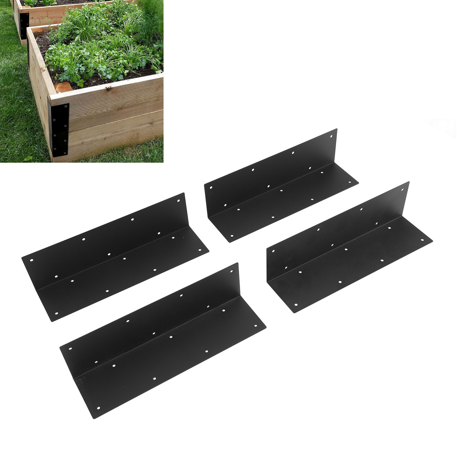 Eckwinkel Für Gartenbeete Eignen Sich Zur Befestigung Und Verbindung Von Metall-eckwinkeln Für 20 Bis 24 Zoll Hohe Hochbeete.