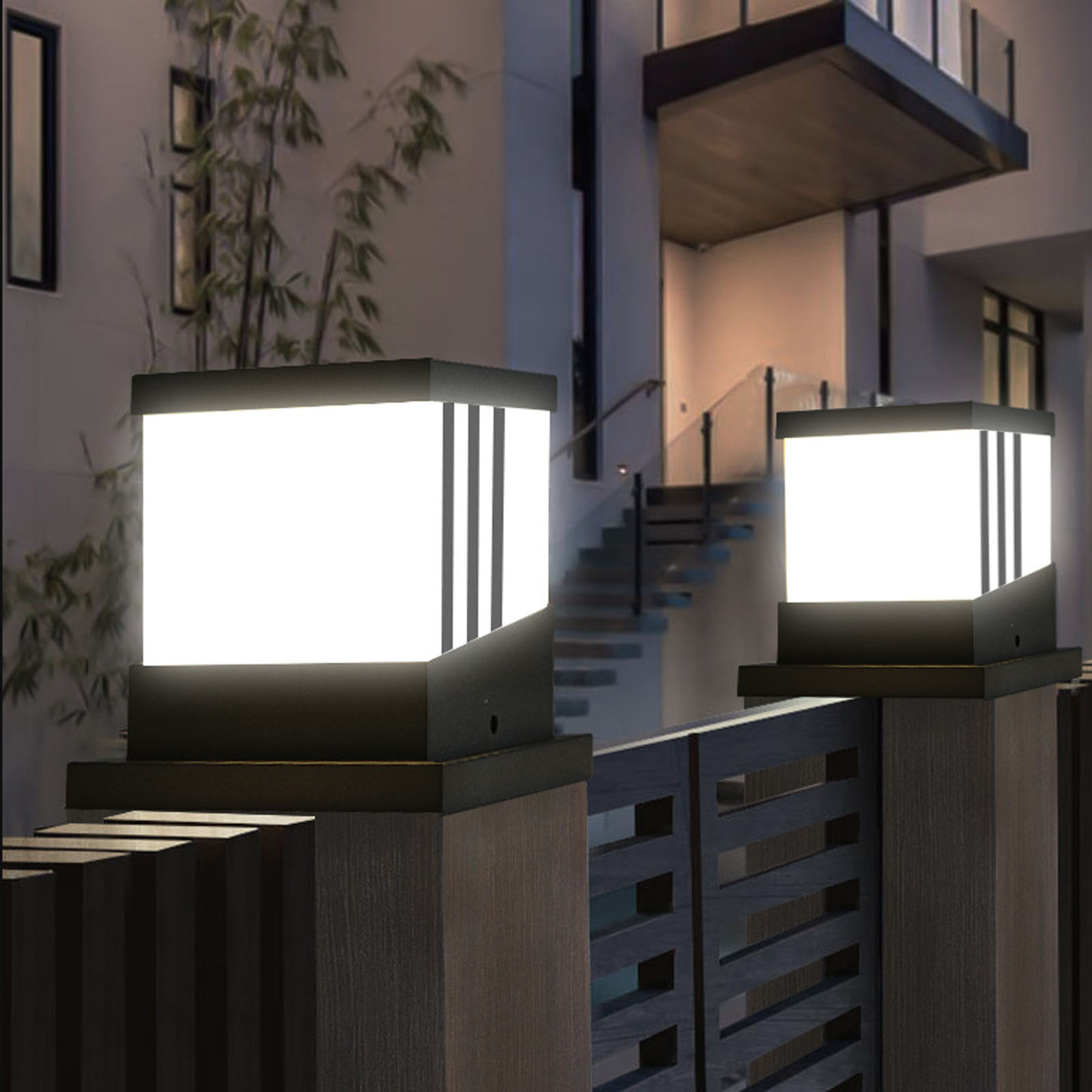 Wasserdichte, Solarbetriebene Led-straßenleuchte Für Den Außenbereich, Villenwandleuchte, Dekorative Hofbeleuchtung.
