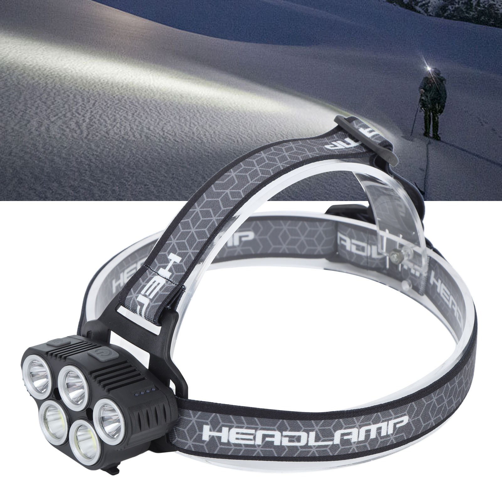 Hochleistungs-led-stirnlampe, Sensor-stirnlampe, Wiederaufladbare Camping-stirnlampe, Starker Lichtstrahl, Outdoor-beleuchtung Mit Großer Reichweite, Angellampe, Wanderlampe, Skilampe, Jagdlampe
