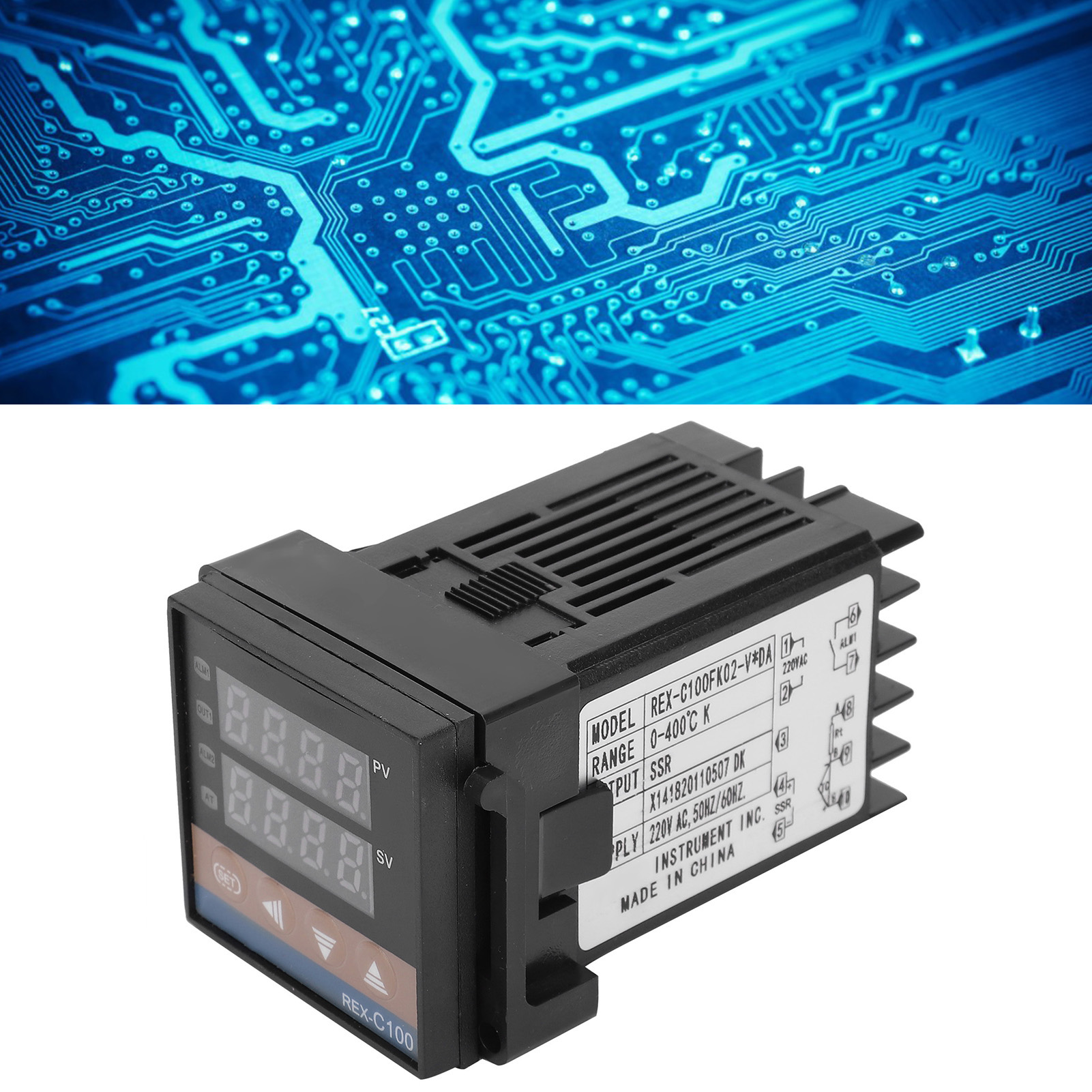 Berm@ 220v Rex-c100fk02-vda Temperaturregler, Intelligenter Und Präziser Temperaturregler