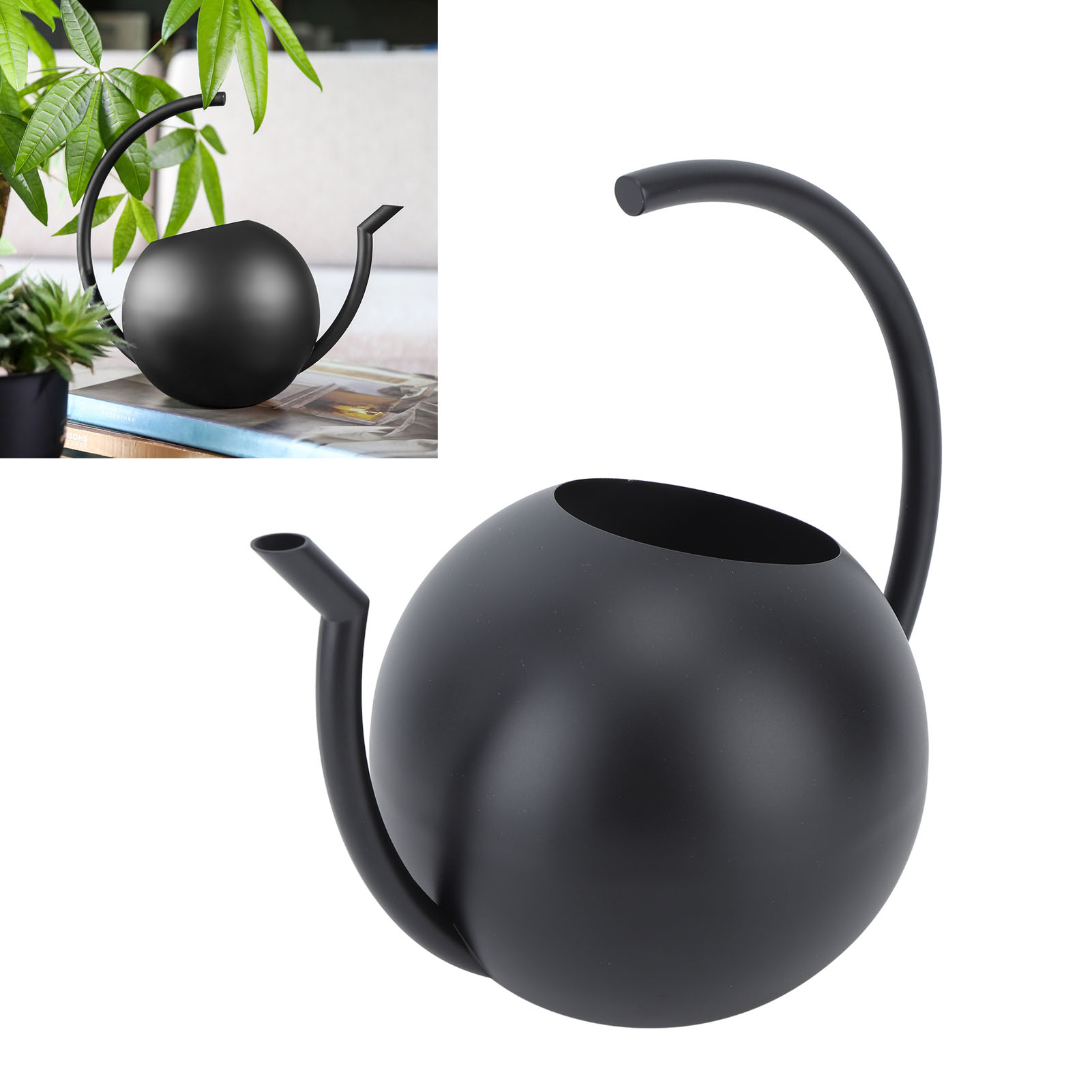 Gießkanne Mit Langem Ausguss Für Sukkulenten, Edelstahl-gießkanne Für Den Haushalt, Schwarze Gießkanne, Gartengießkanne, Zum Anpflanzen Von Blumen