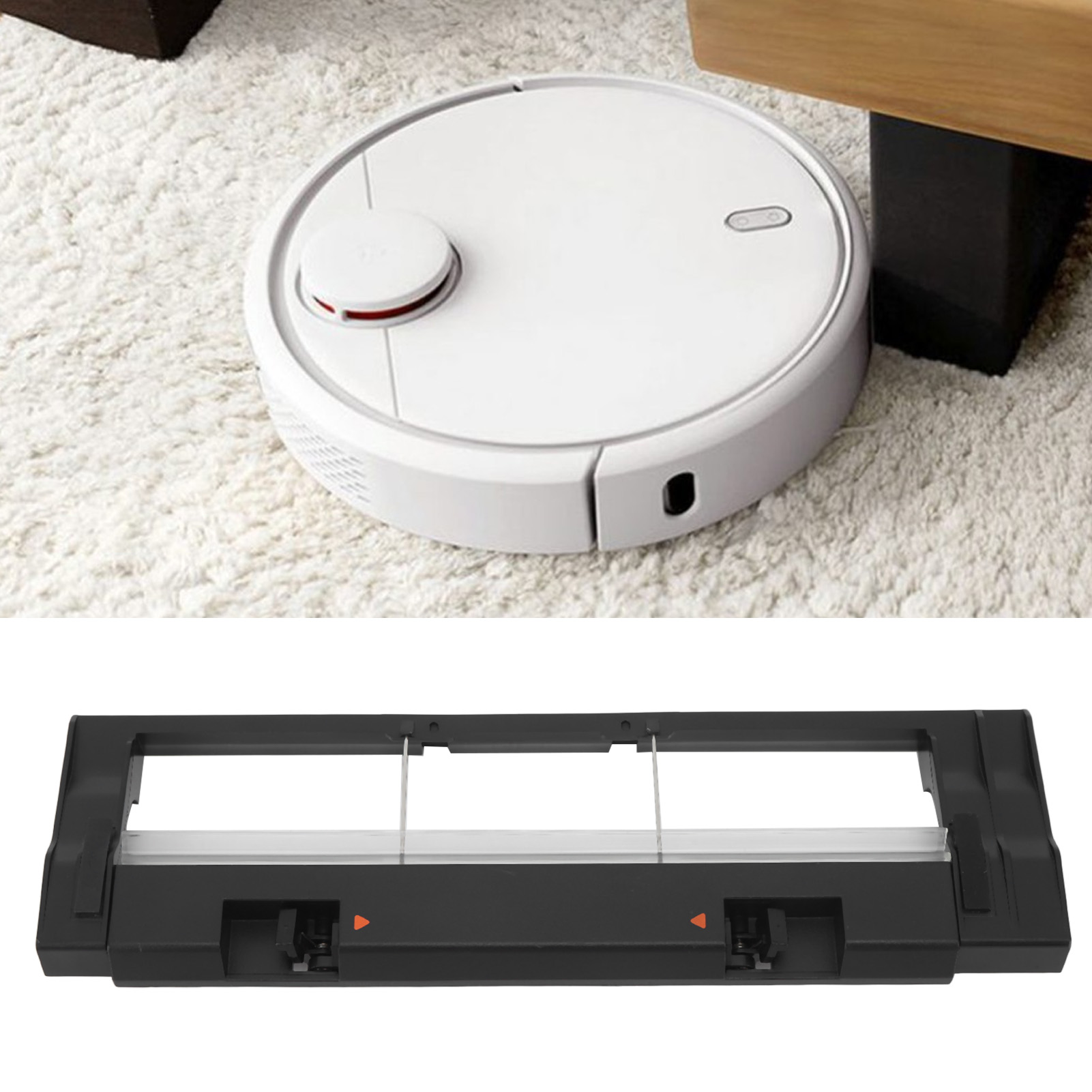 Zubehör Kompatibel Mit Dem Xiaomi Mijia 1c/f9/d9/1t Saugroboter: Hauptbürstenabdeckung Und Rotationsbürstenabdeckung (schwarz)