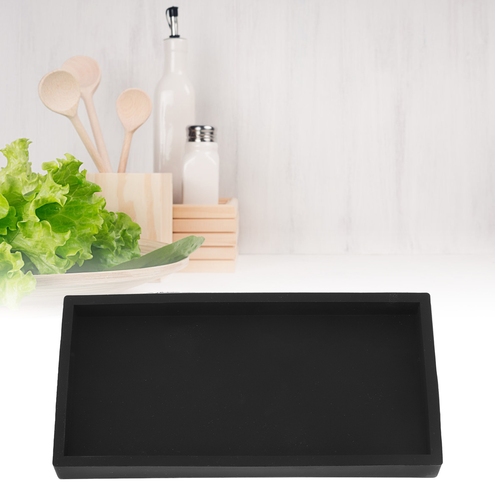 Silikon-aufbewahrungsschale Für Badezimmer, Küche, Wohnzimmer, Schminktisch, Schlüssel, Kosmetikartikel Und Ringe - Kleine Schwarze Ausführung.