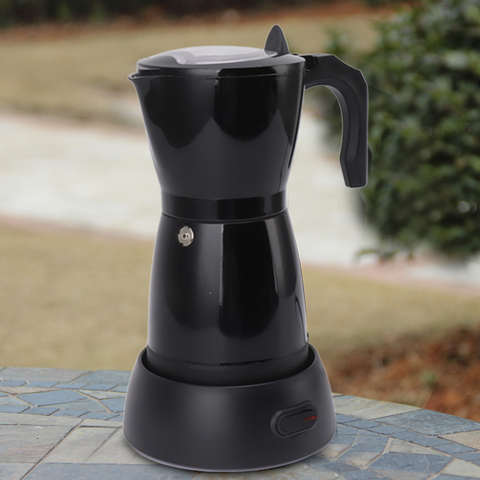 Elektrische Italienische Kaffeemaschine (6 Tassen, 300 Ml) Mit Espresso- Oder Americano-funktion, Filterkaffeemaschine, Elektrische Mokkakanne