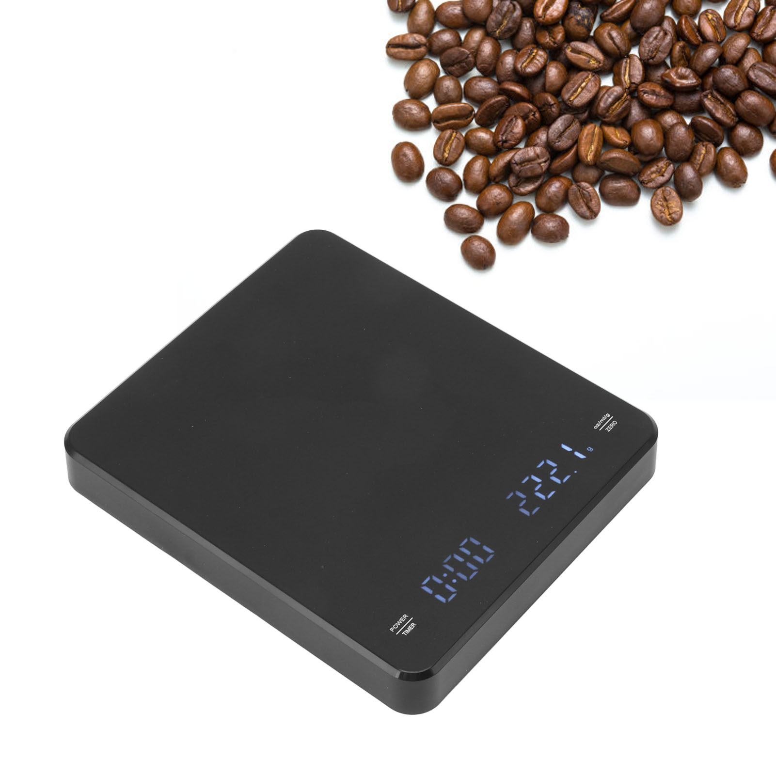Kaffeewaage, Filterkaffeewaage, Wiederaufladbar, Timer, Elektronische Waage Mit Automatischer Nullstellung, Küchenwaage, Gebäckwaage.