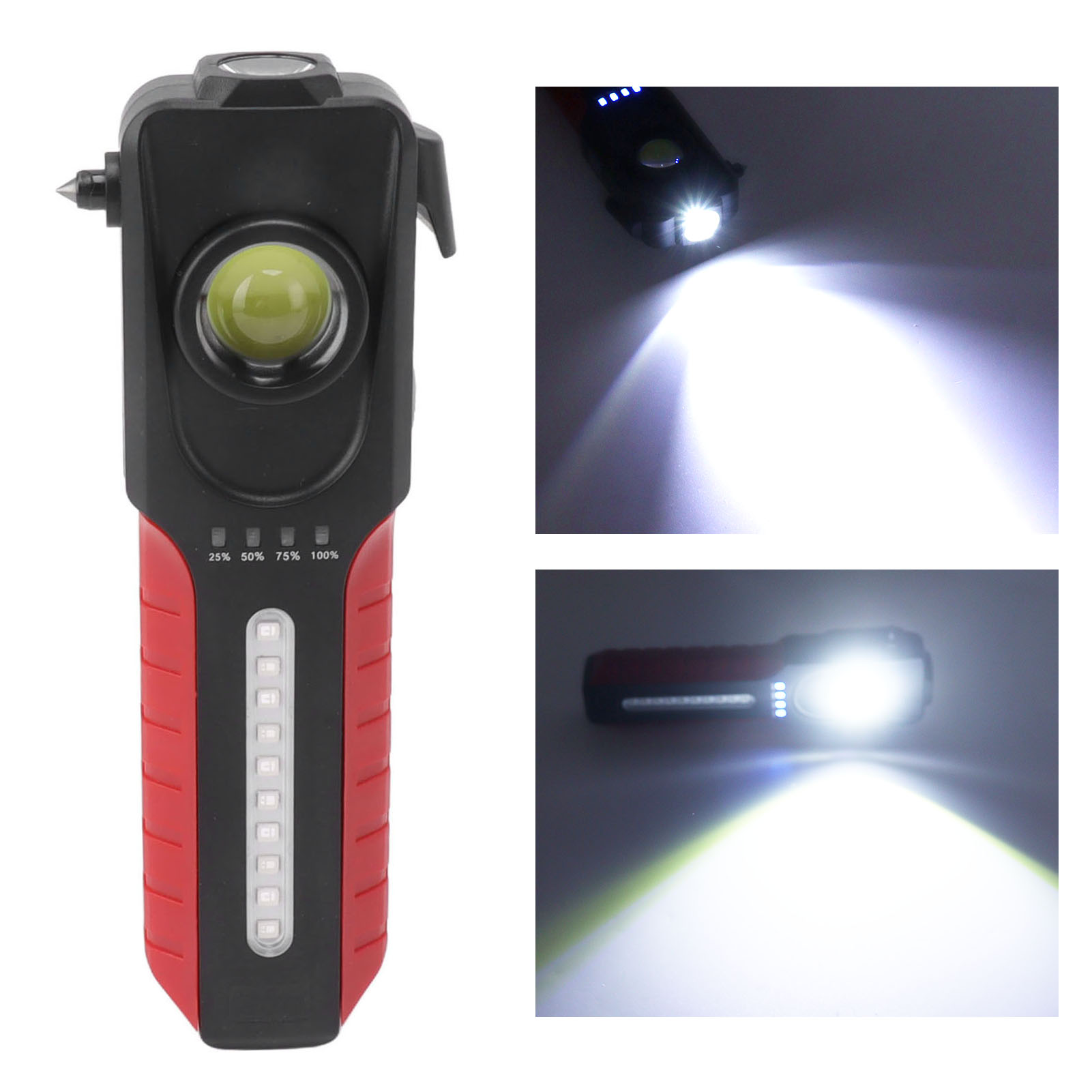 Wiederaufladbare Cob-arbeitsleuchte Typ-c, Multifunktionale Magnetische Inspektionsleuchte Für Autos, Sicherheits-taschenlampe Für Autohammer, Tragbare Led-arbeitsleuchte