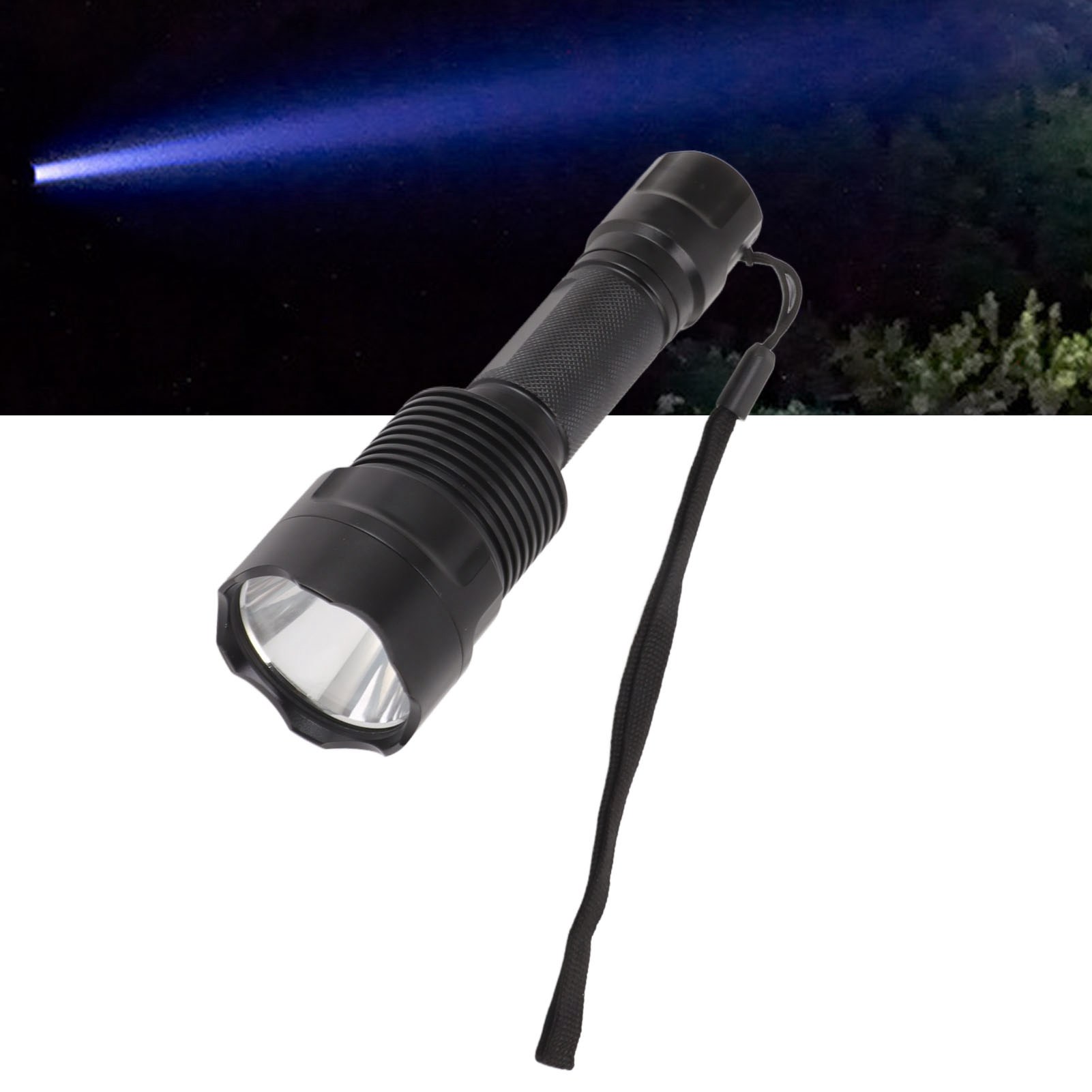 Led-taschenlampe, Hoher Lichtstrom, 1800 Lumen, Ultrahell Und Leistungsstark, Geeignet Für Notfallsituationen Wie Wandern, Camping Und Jagen.