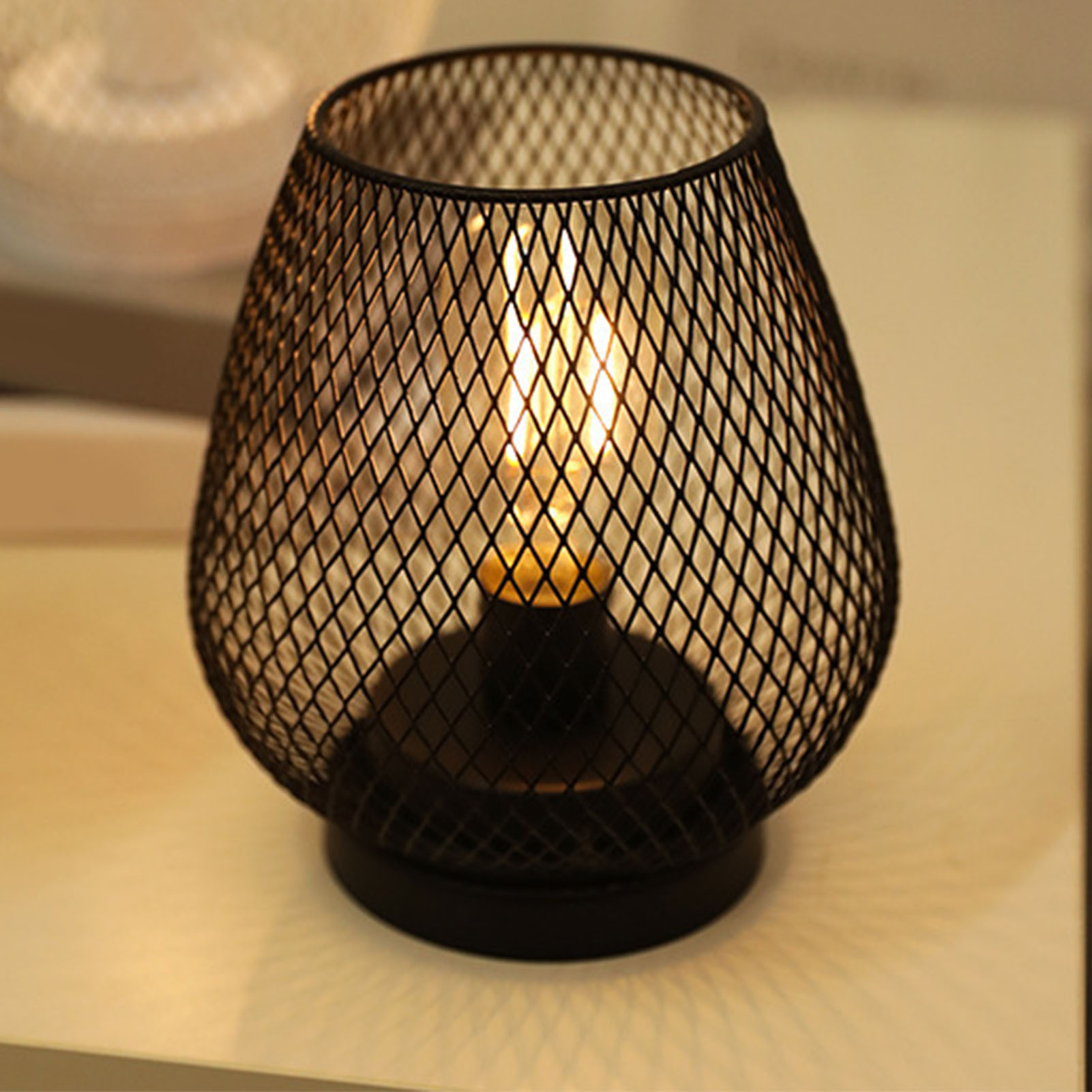 Kreatives Led-nachtlicht Im Minimalistischen Retro-stil, Berührungsempfindliche Tischleuchte Für Schlafzimmer, Bar Oder Esszimmer, Moderne Stimmungsbeleuchtung, Schwarz