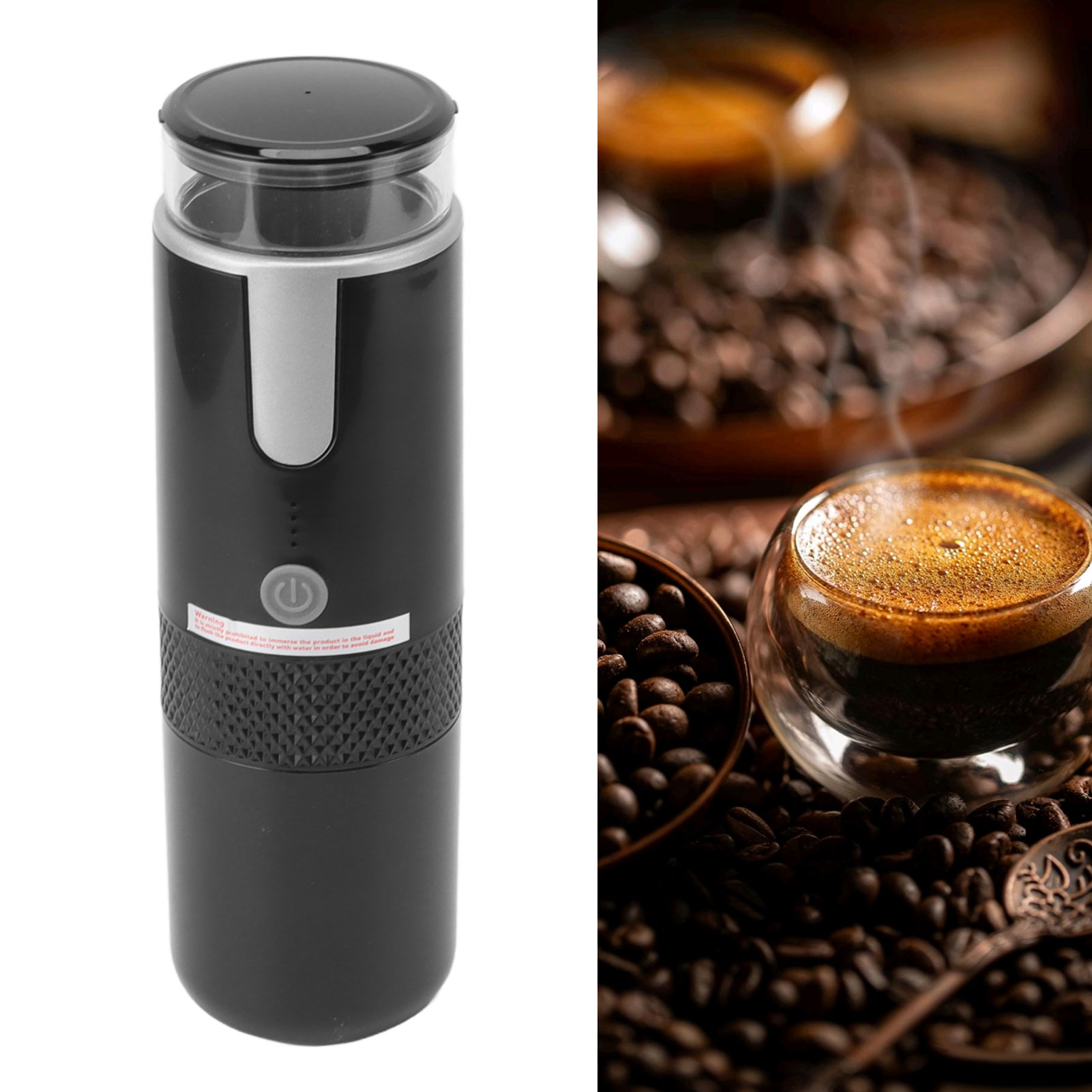 Geeignet Für Automatische Tragbare Kaffeemaschinen Ohne Espressofunktion, Wiederaufladbar Per Kabel, Mit K-kapseln Und Pulverpatronen.