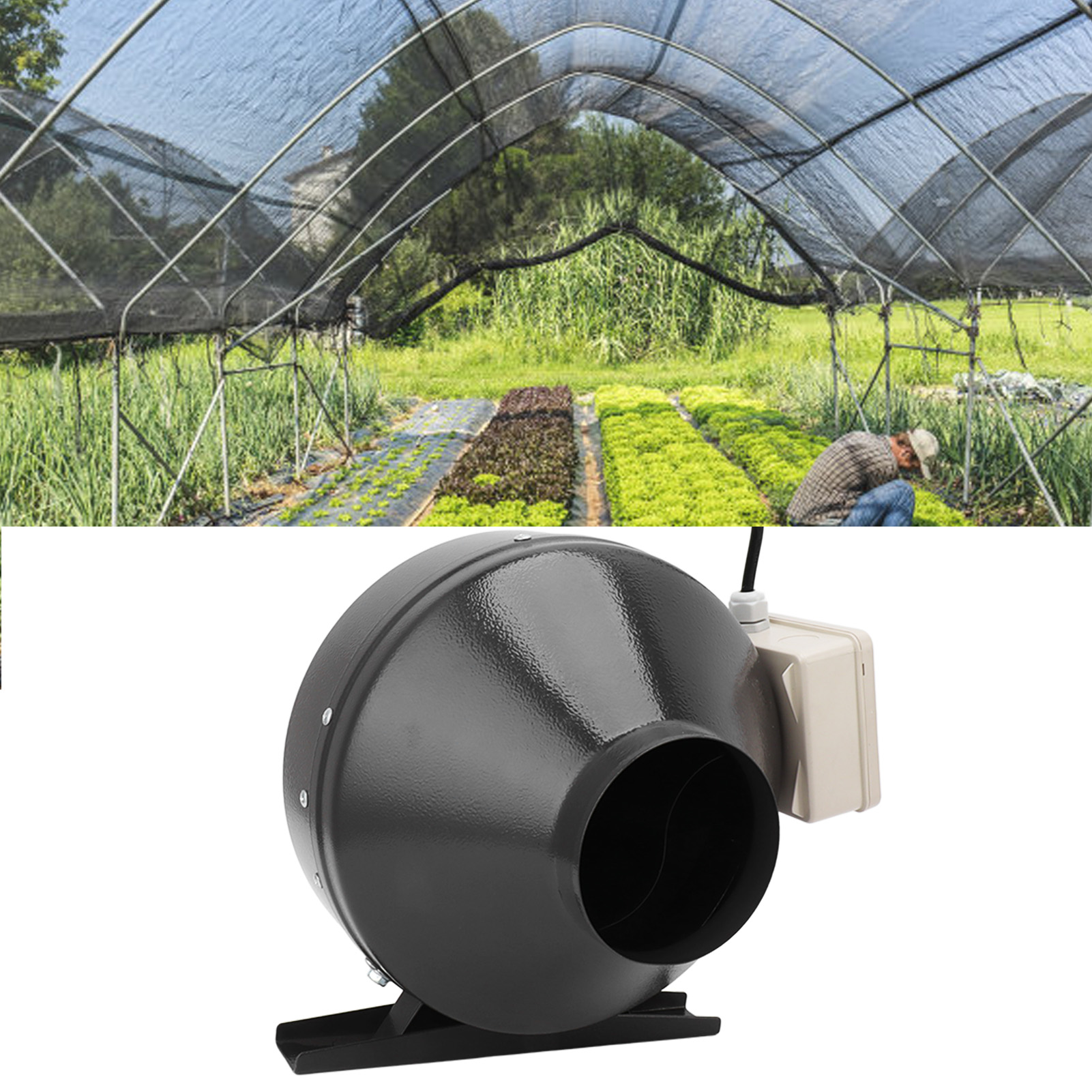 Außenläufer-rohrventilator Mit Innenanschluss, Für Luftabsaugung, Wärmeabfuhr Und Gewächshausbelüftung, Europäischer Standard 220–240 V