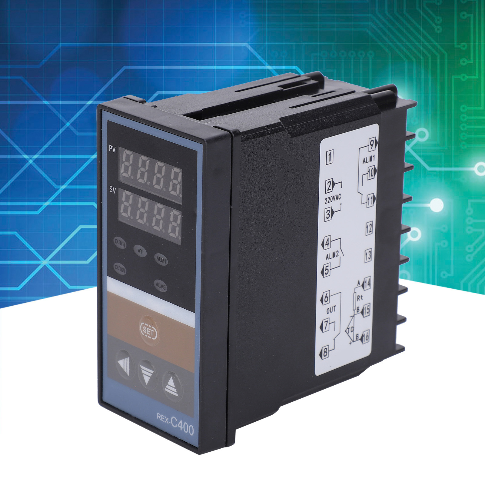 Berm® 220v Temperaturregler Rex-c400fk02-mda: Intelligenter Temperaturregler Mit Hochpräzisem, Einstellbarem Temperaturschalter