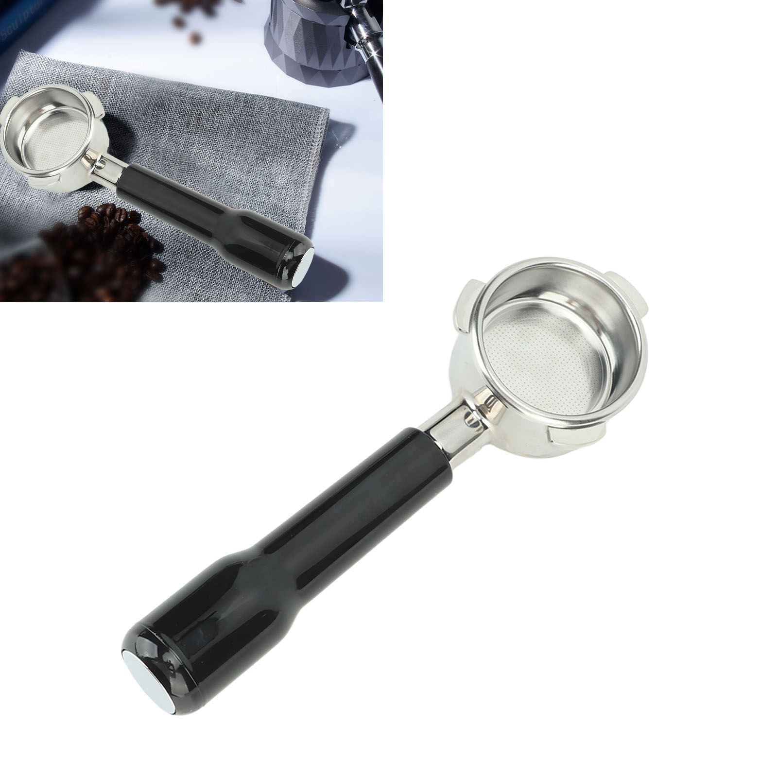 Breville Series 8 Universal 870/880 Kaffeemaschine Mit Bodenlosem Behälter, Modell C2, 54 Mm Edelstahl, Schwarzer Kunststoff
