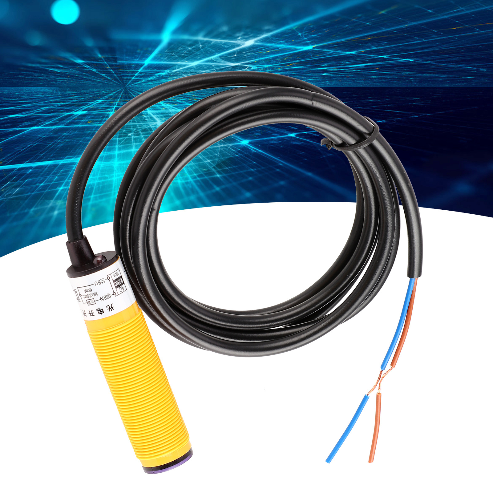 Berm@e3f-ds30y1/10y1 Lichtschranke 90–250 V Ac, Zweidraht, Normalerweise Offen E3f-ds10y1