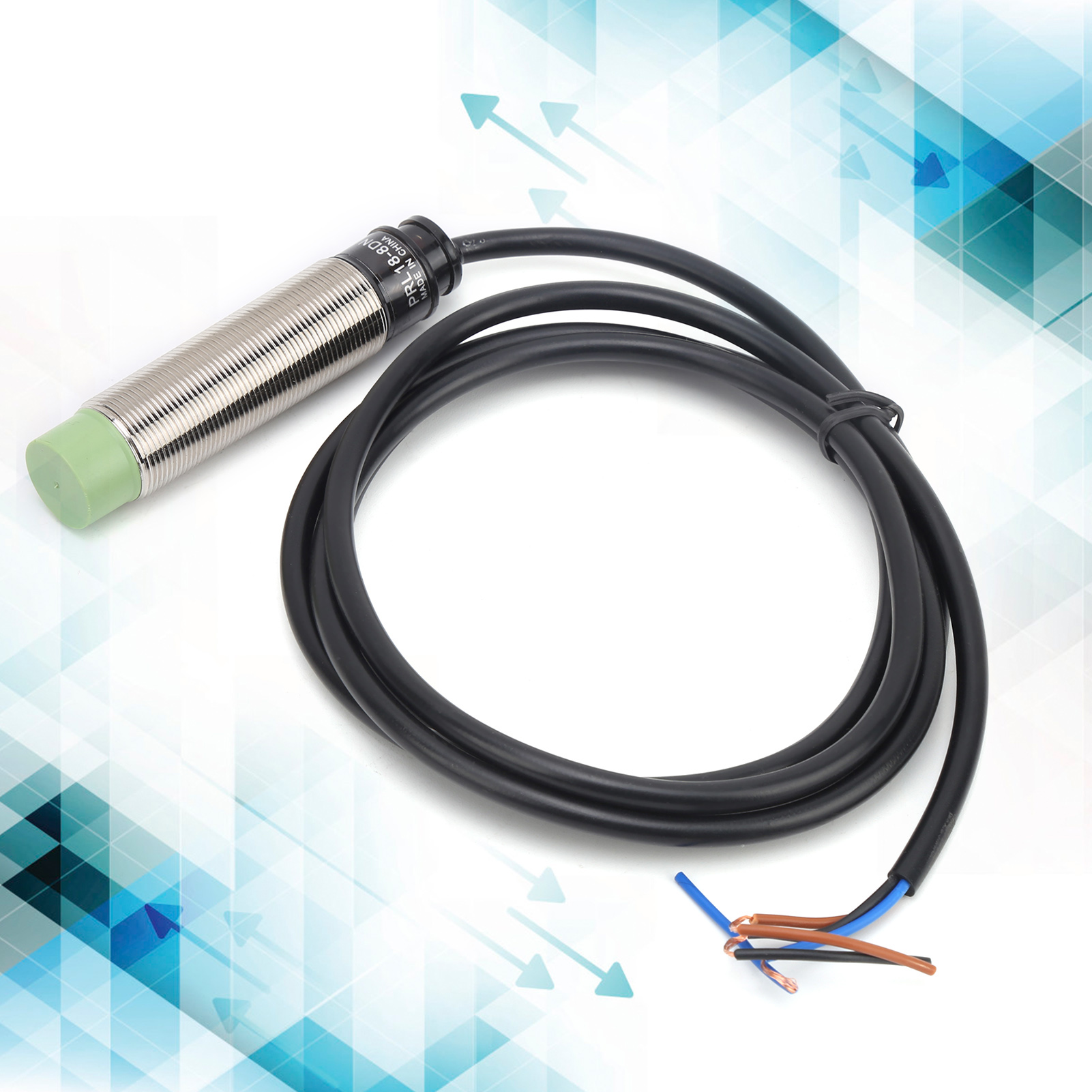 Zylindrischer Näherungssensor Berm® Prl18-8dn, 10–30 V Dc, 3-adrig