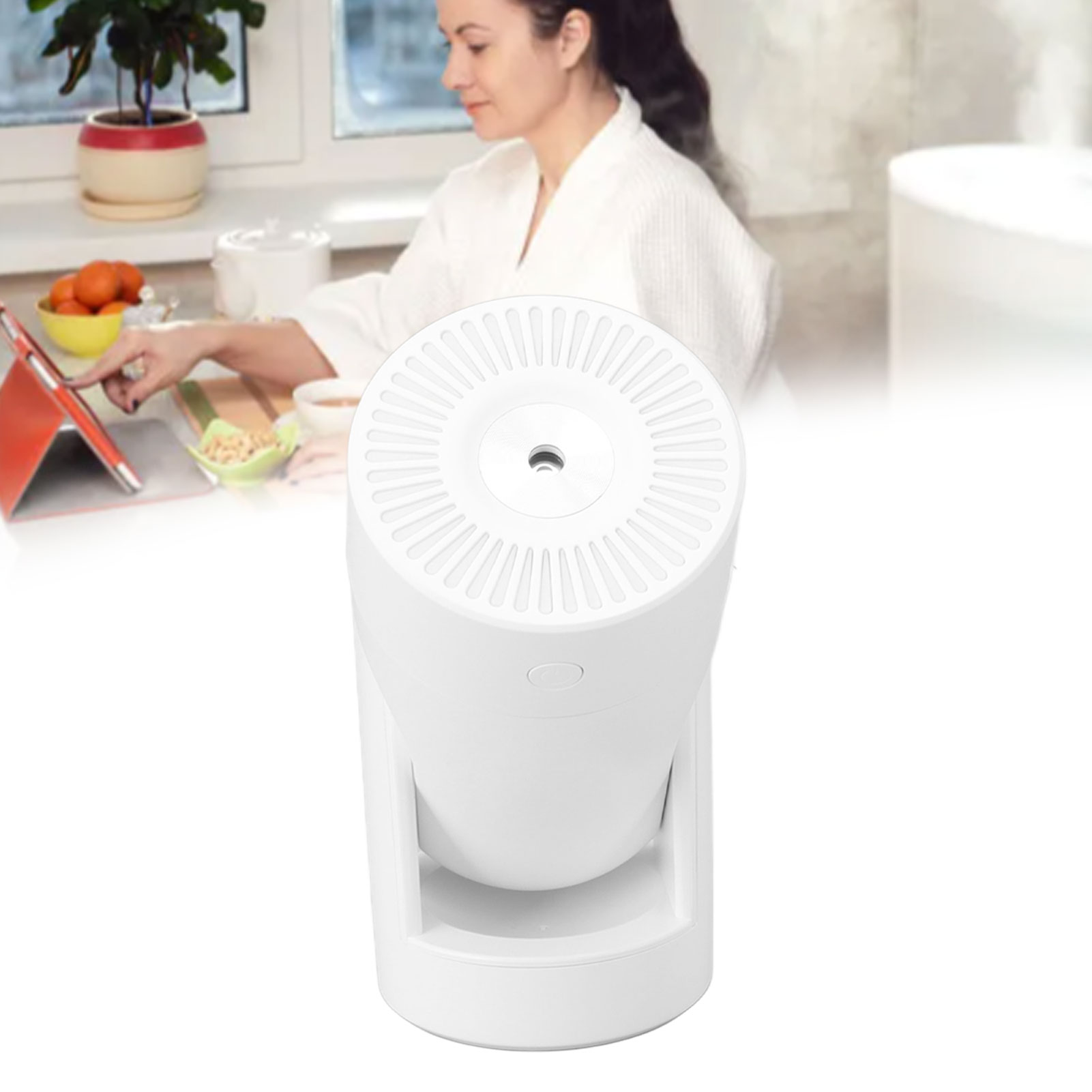 Xuan Ying Luftbefeuchter, Intelligenter Luftbefeuchter Mit Konstanter Luftfeuchtigkeit, Usb-anschluss, Für Zuhause Oder Büro, Automatischer Oszillierender Nebelgenerator, Weiß