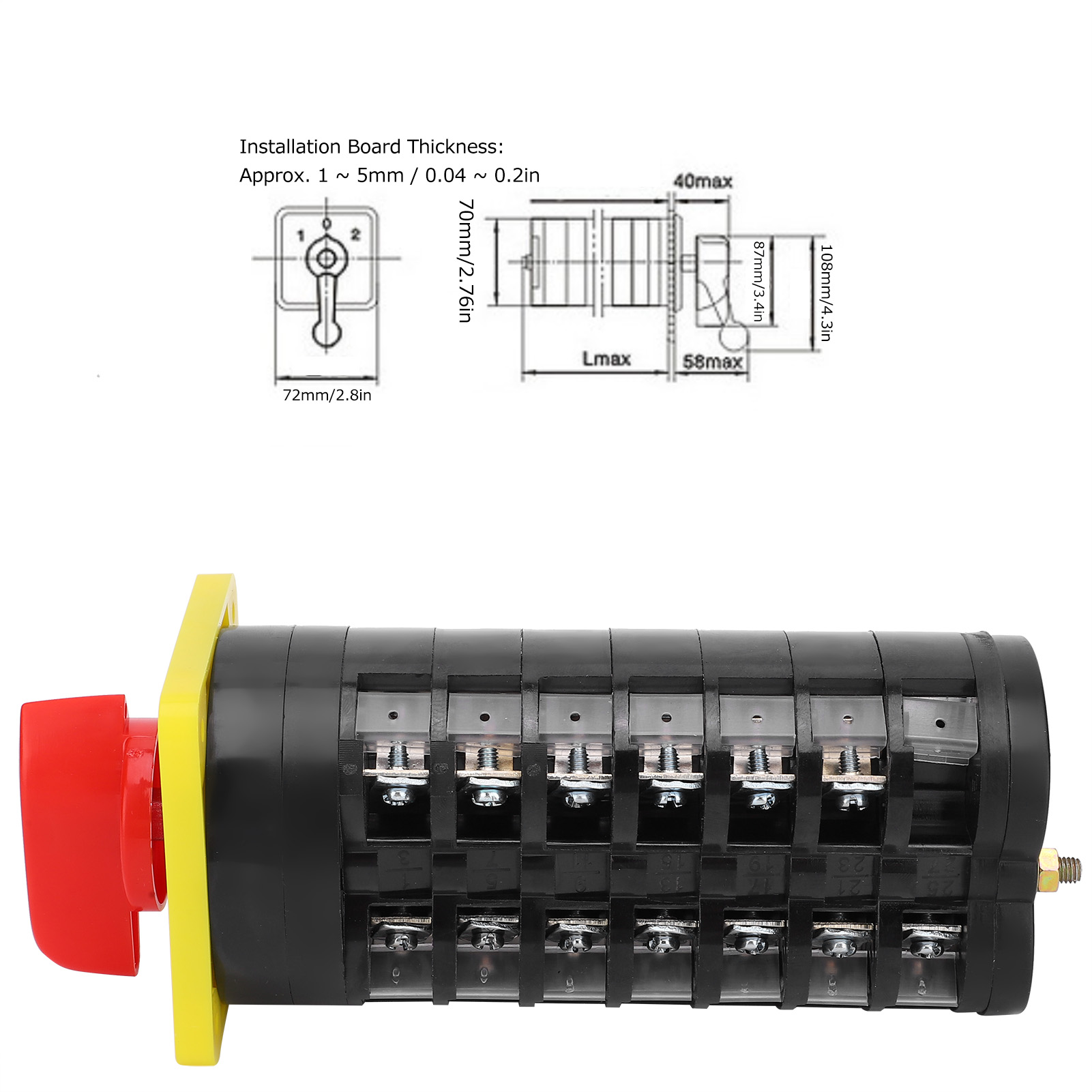 Universeller 12-positionen-drehschalter 110-380 V 16 A Lw5d-16tm707/7
