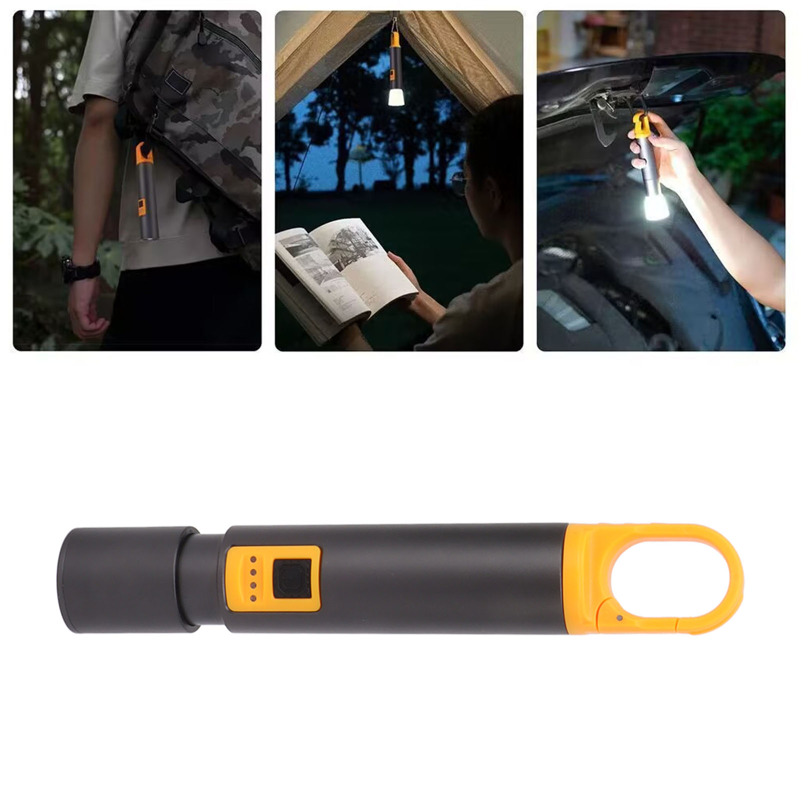 Ultrahelle Led-taschenlampe, Wiederaufladbare Arbeitsleuchte Für Den Außenbereich, Wasserdichte Zeltleuchte, Camping- Und Angelleuchte Mit Zoom, Schlüsselanhängerleuchte
