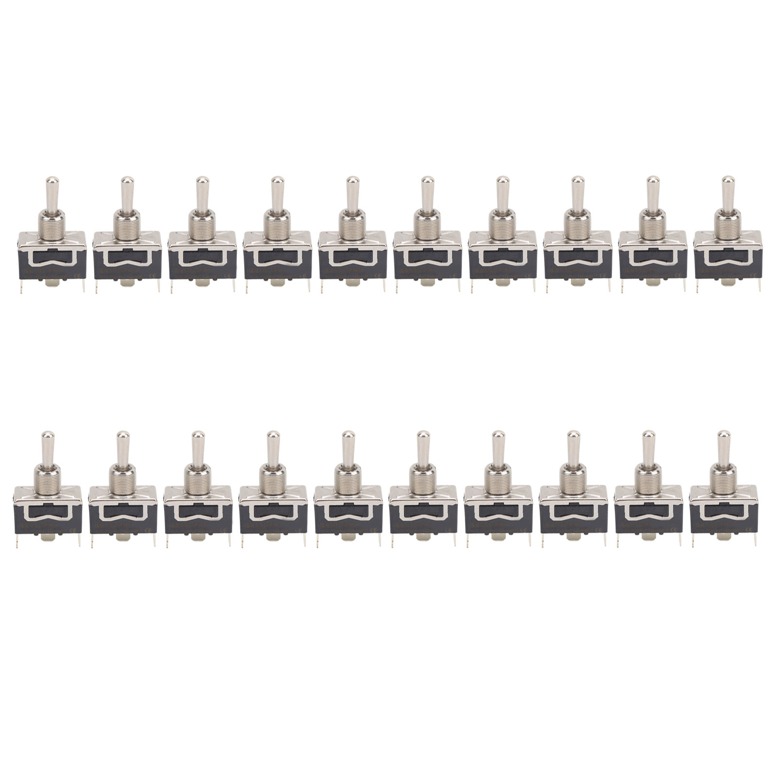 Berm@20pcs Bem-123fc 3-poliger Led-wippschalter, 3 Positionen (ein/aus/ein), 15 A, 250 V Wechselstrom