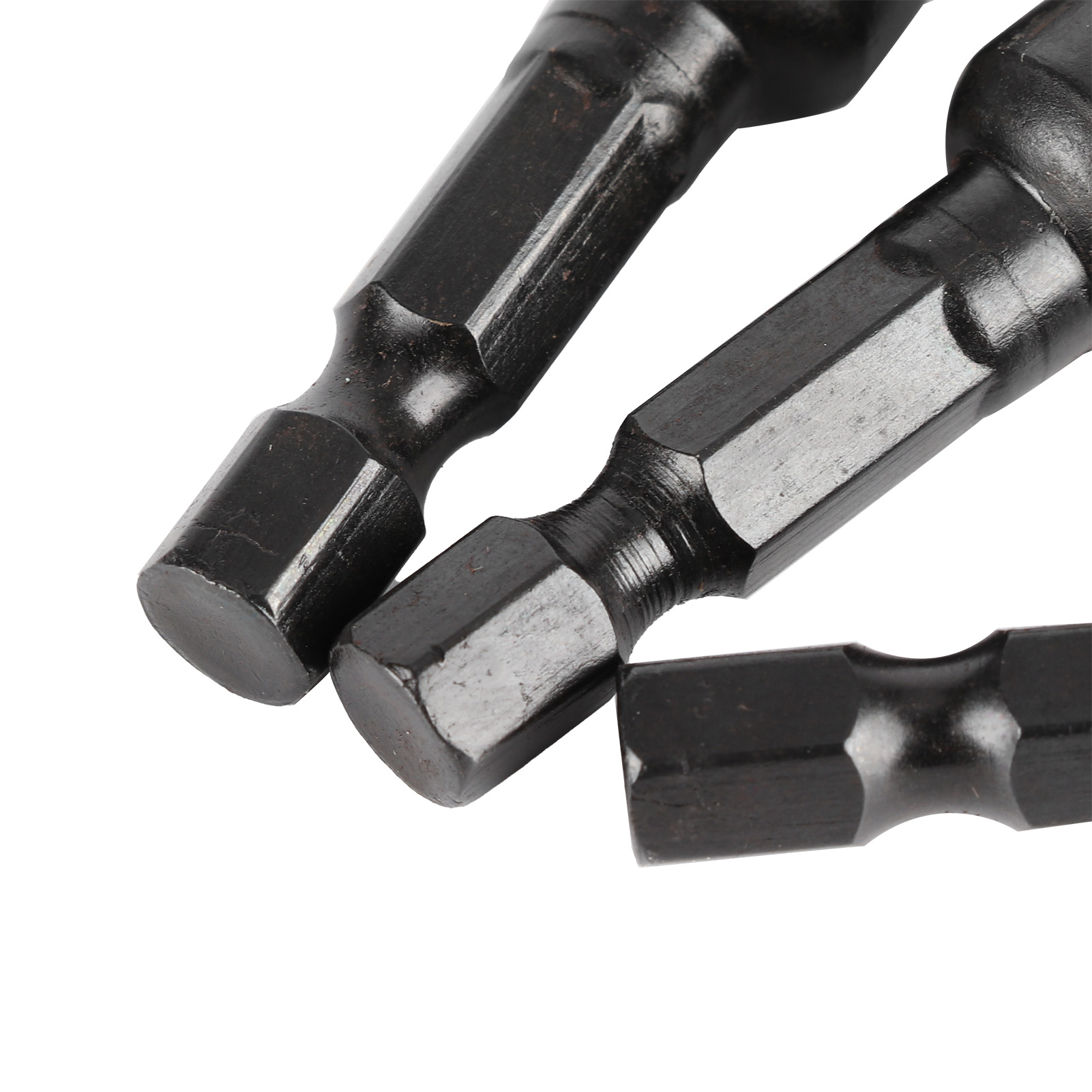 Sechskant-steckschlüssel Aus Chrom-vanadium 458 Mm Mit Starkem Magneten Und Hochfester Mutter, Bohrer Für Pistole, Steckschlüssel Für Pneumatischen Elektroschrauber, 10 Stück, Schwarz.
