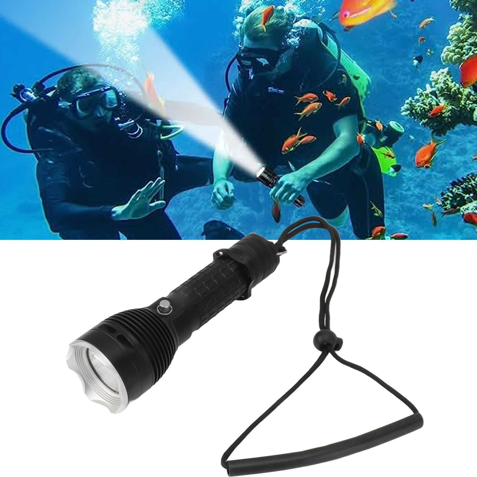 3200 Lumen Unterwasser-tauchlampe, 3 Modi, Ipx8 Wasserdicht, Reichweite Bis Zu 150 M, Professionelle Led-unterwasserlampe