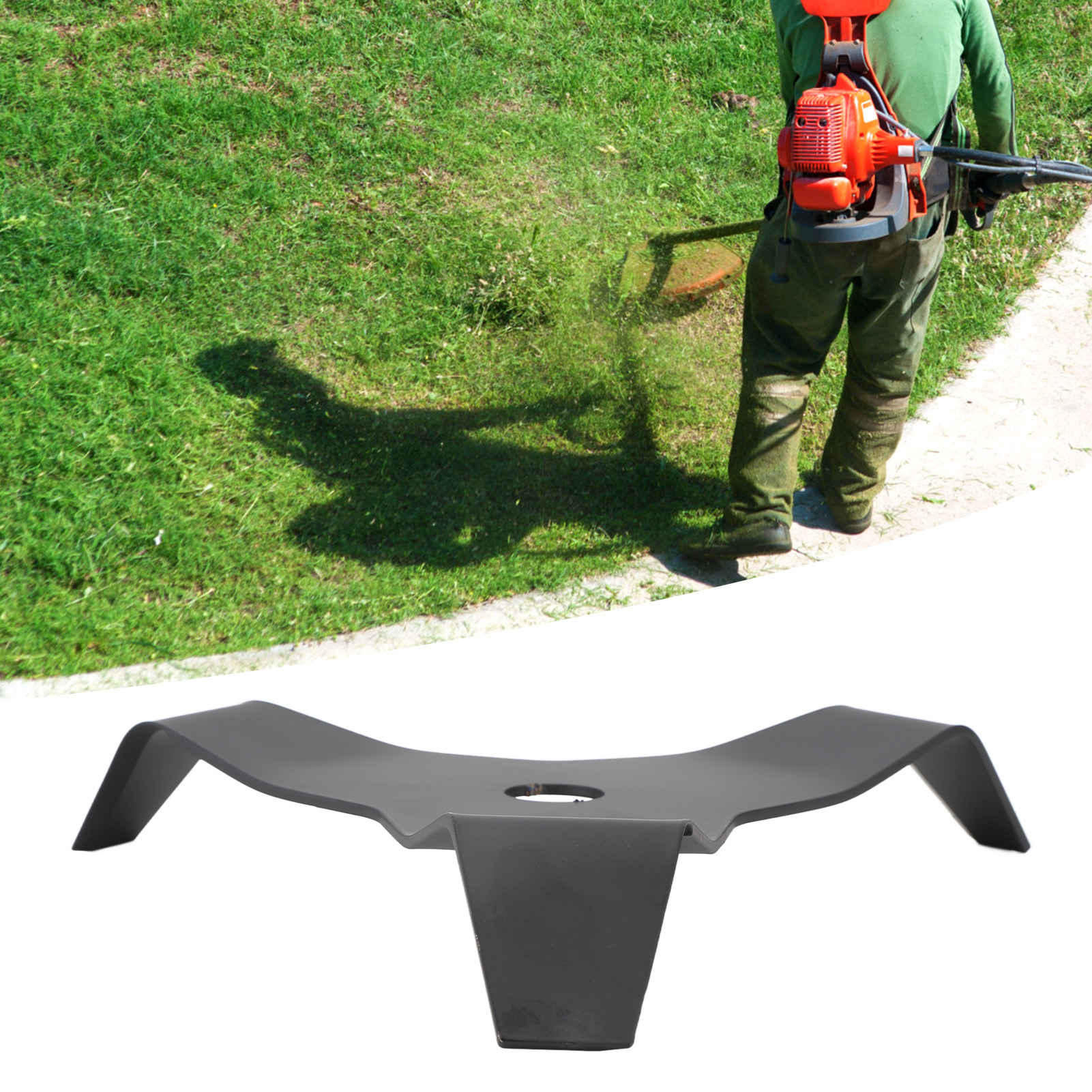 Teile Für 3-zahn-häcksler/trimmer Aus Hochkohlenstoffhaltigem, Schwarzem Stahl, Rasenmähermesser, 3-zahn-entgrater, Ersatzteile Für Haushalts- Und Gartengeräte.