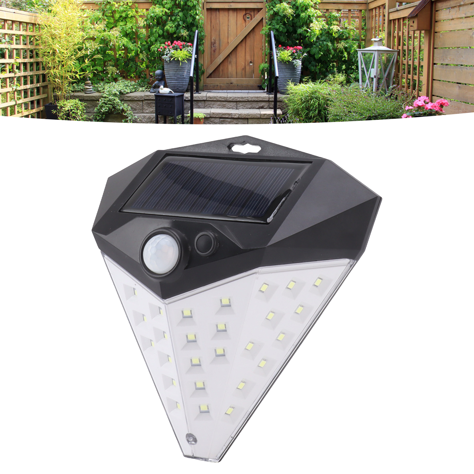 Solarbetriebene Led-außenleuchte Mit Bewegungsmelder, Solarstraßenleuchte Mit 3 Beleuchtungsmodi, Solarwandleuchte Mit Bewegungsmelder Für Die Einfahrt.