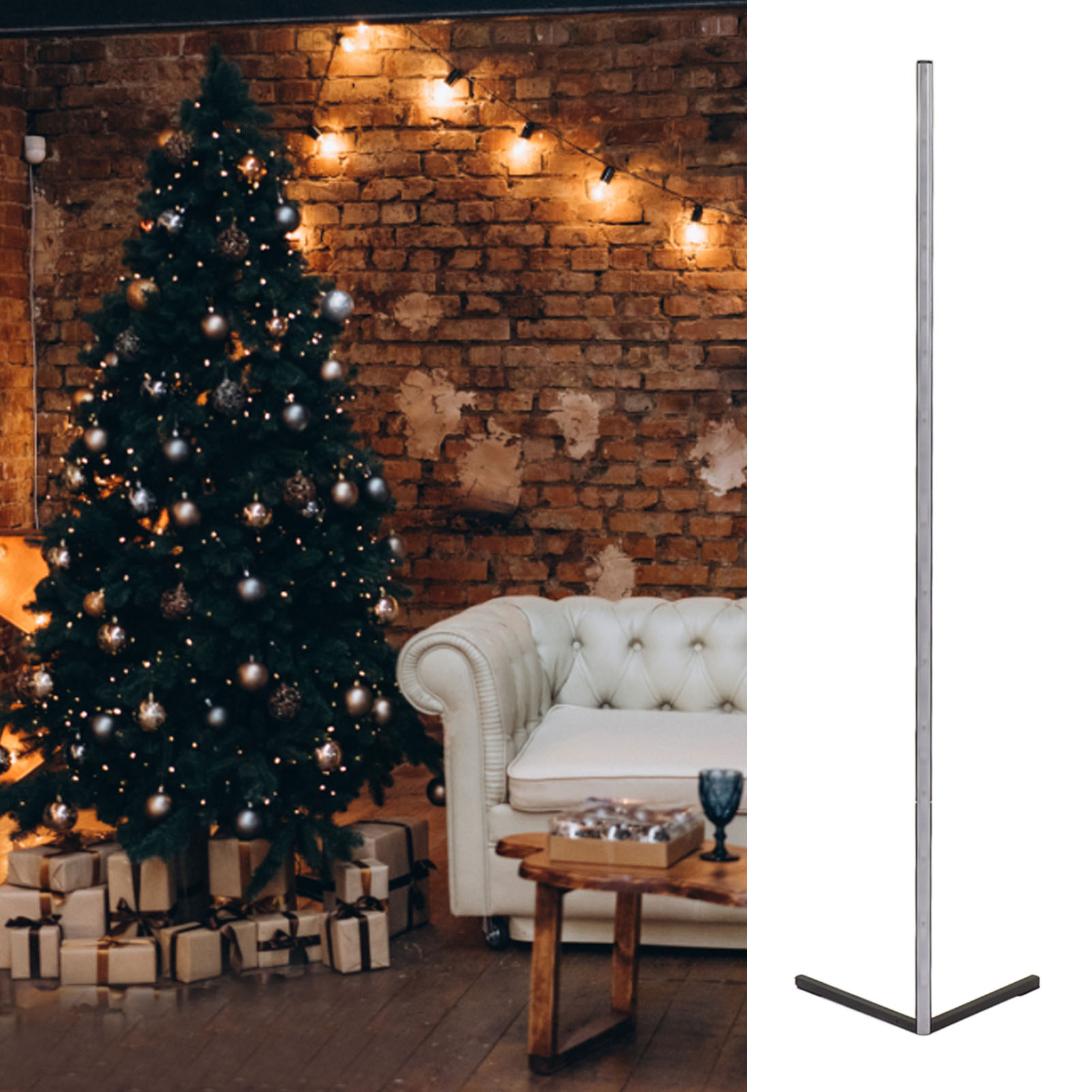 Multifunktionale Led-stehleuchte Mit Sensor-nachtlicht, Rgb-bluetooth-fernbedienung, Ambientebeleuchtung Fürs Schlafzimmer, Europäischer Standard 100–240 V