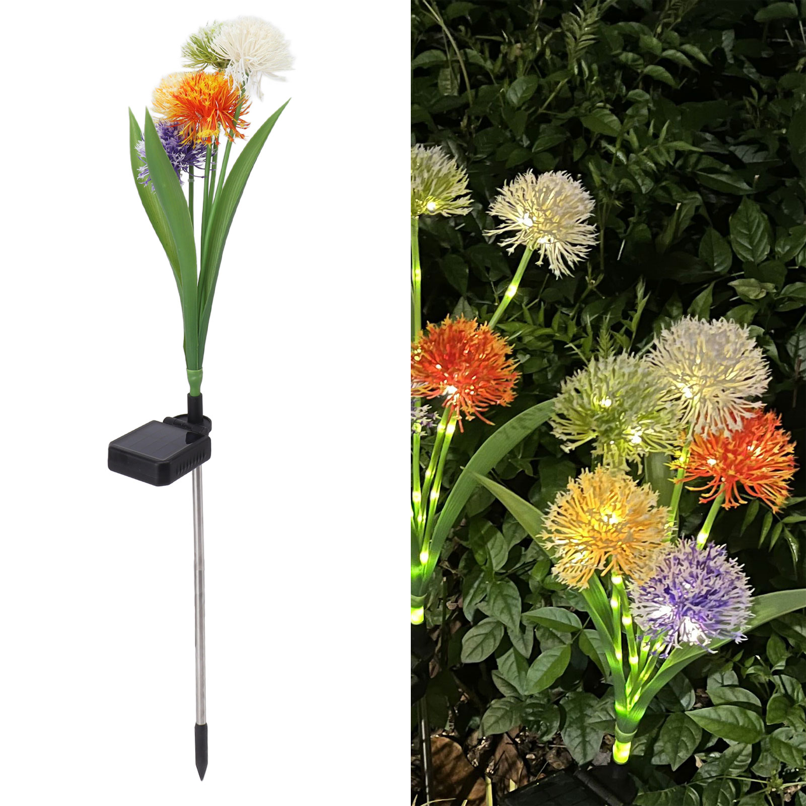 Solarbetriebene Rasenleuchten, Löwenzahnförmige Bodenleuchten, Dekorative Rasen- Und Gartenleuchten, Zierleuchten