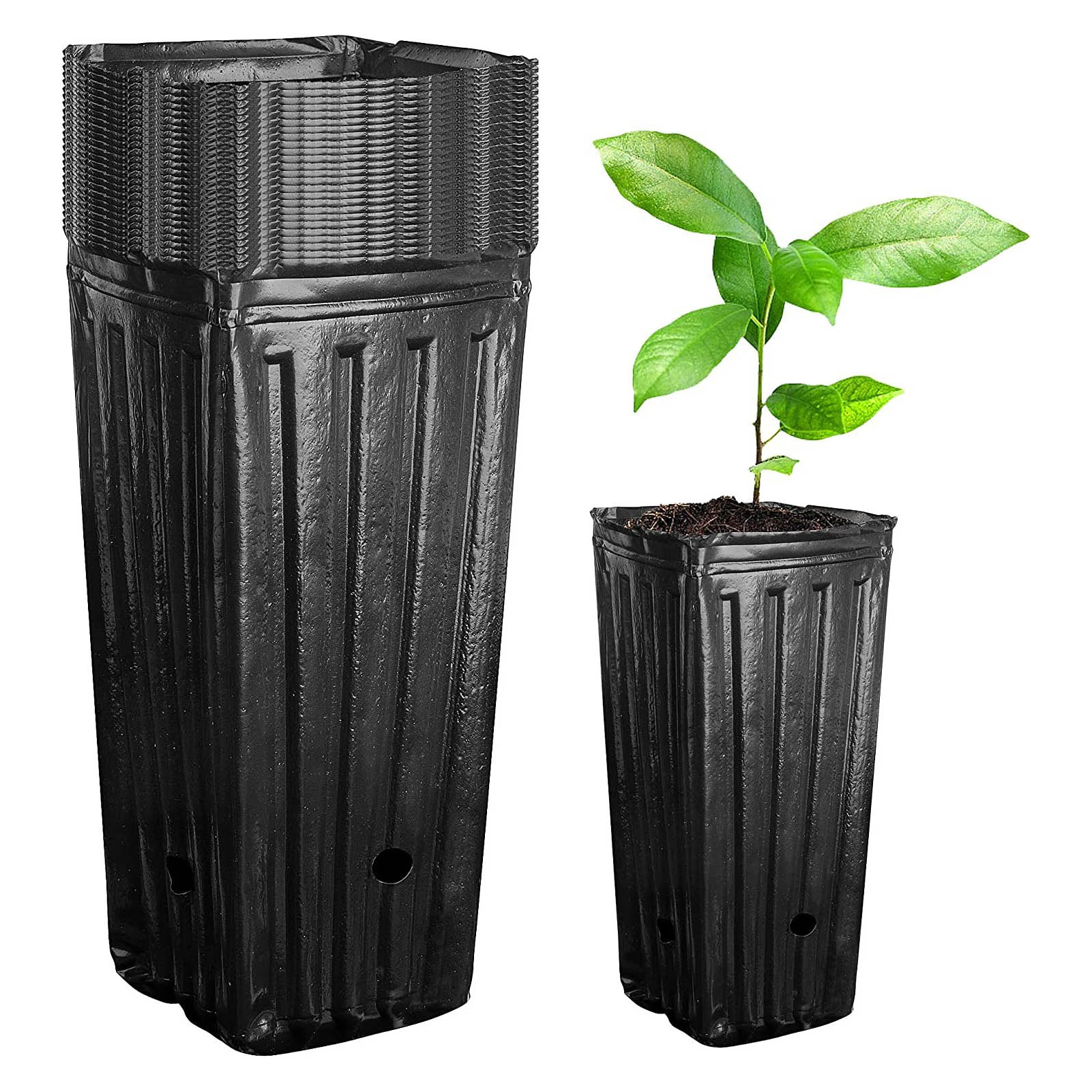 Tiefe Töpfe Für Baumschulbäume, Behälter Für Setzlinge Und Blühende Pflanzen, Geeignet Für Zimmer- Und Gartenpflanzen, 20 Stück.