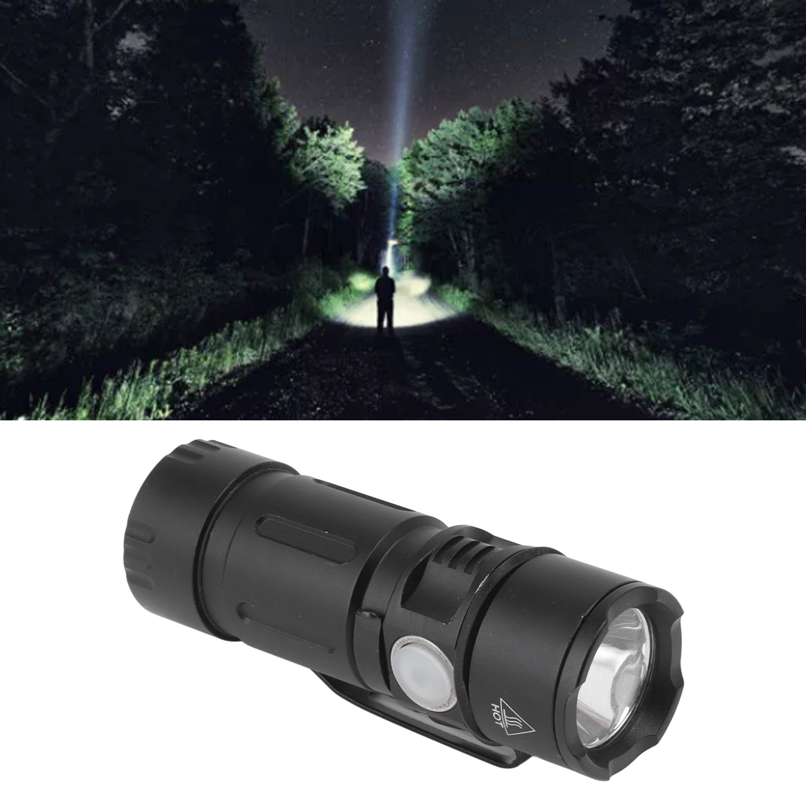 Leistungsstarke, Wiederaufladbare Taschenlampe, Ultrahelle Mini-outdoor-taschenlampe, Kleine, Tragbare Taschenlampe Mit Stiftclip
