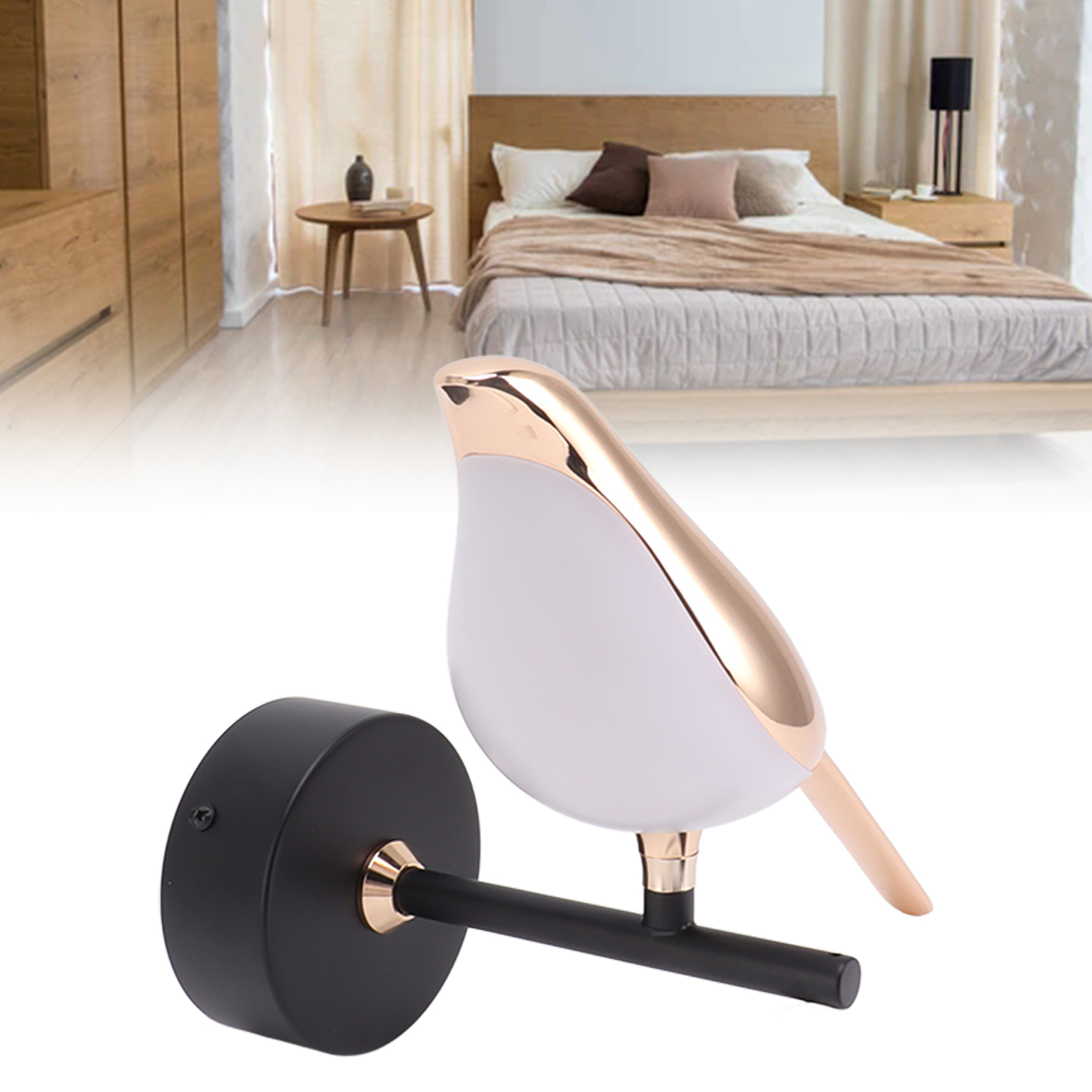 Vogel-wandleuchte, Nordische Wandleuchte, Dekorative Lampe Für Wohnzimmer Und Schlafzimmer