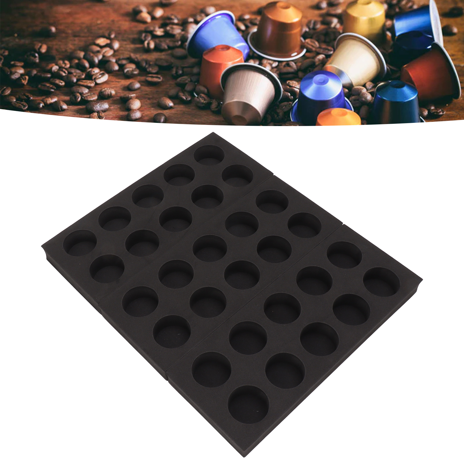 Keurig Schubladenorganizer, Schwarz, Eva-aufbewahrungsbecher