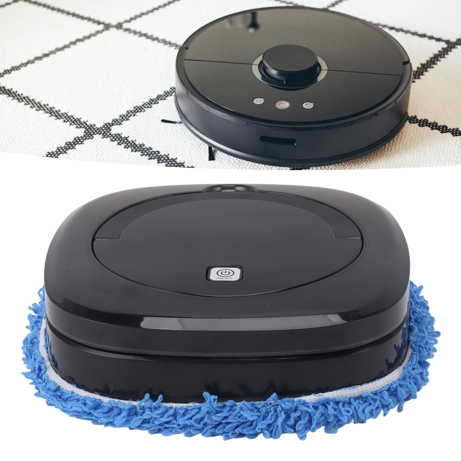 Intelligenter Haushaltsreinigungsroboter Mit Wassertank, Automatischer Bodenreinigungsroboter Mit Wassertank, Schwarz.