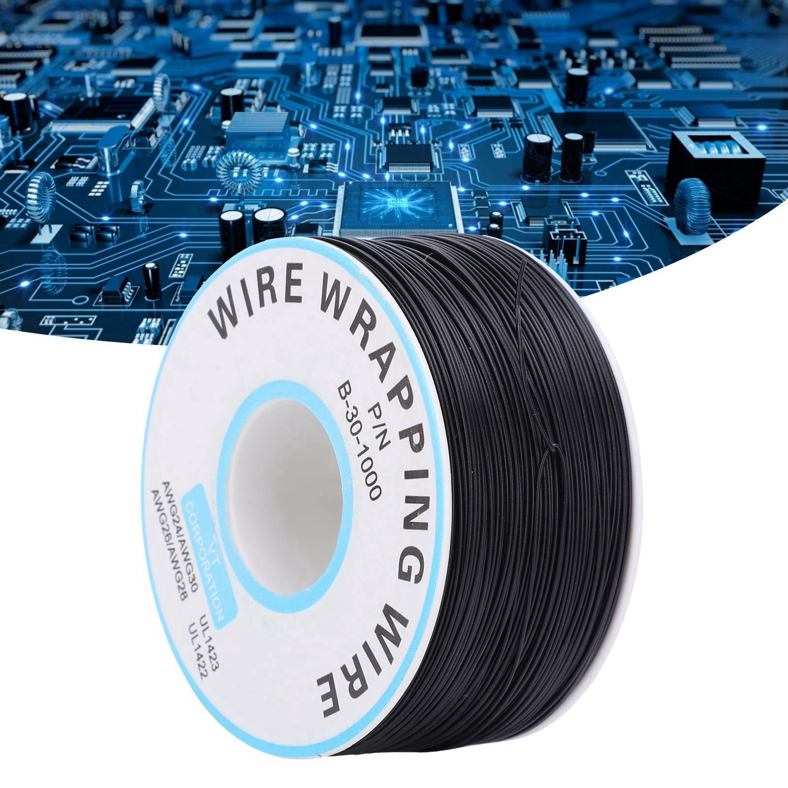 New Ok Wire Leiterplatten-jumper / Pcb-jumper / Einadriger Elektronischer Verbindungsdraht Aus Reinem Kupfer 30, Schwarz.