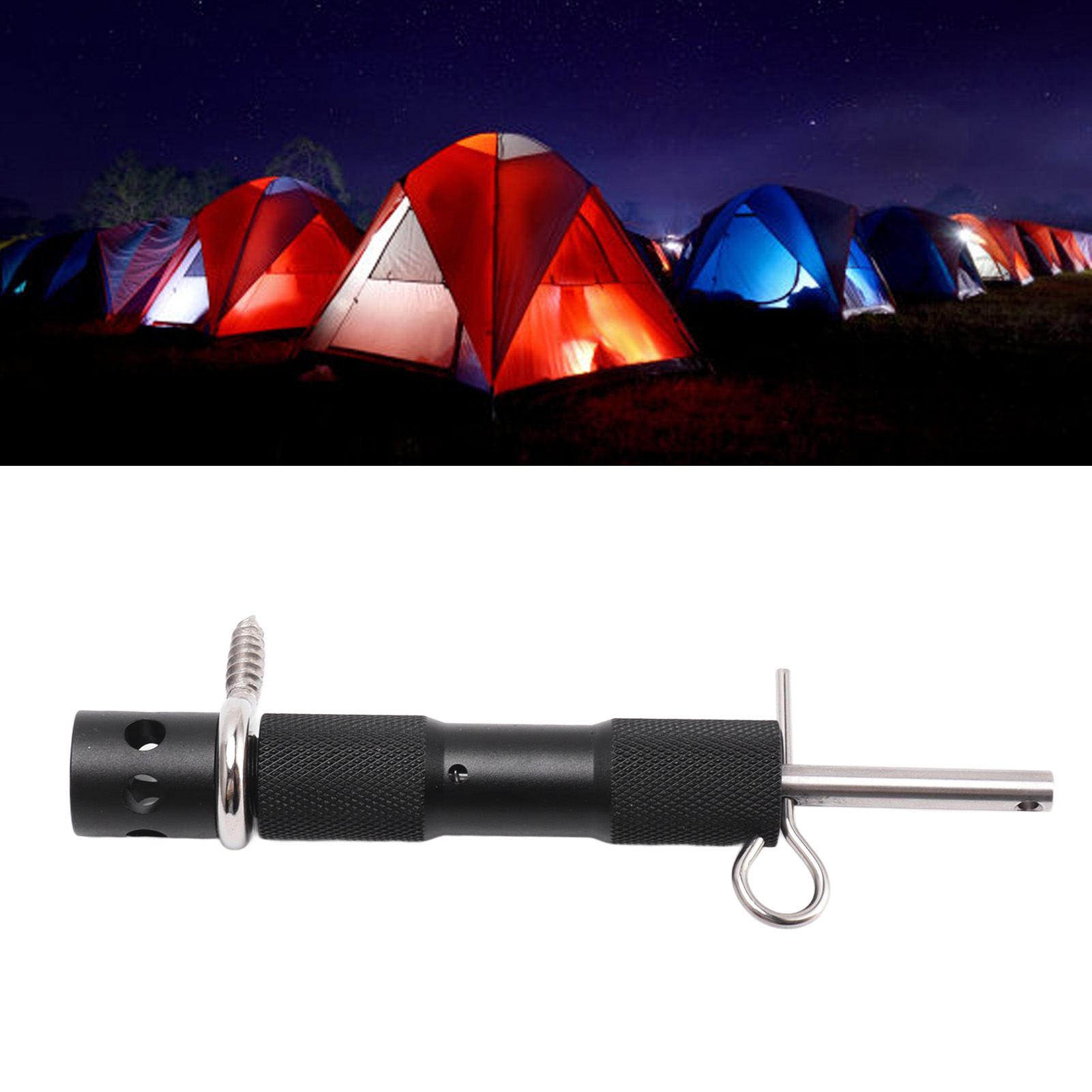 Camping-alarmauslöser (schwarzes Modell 1)