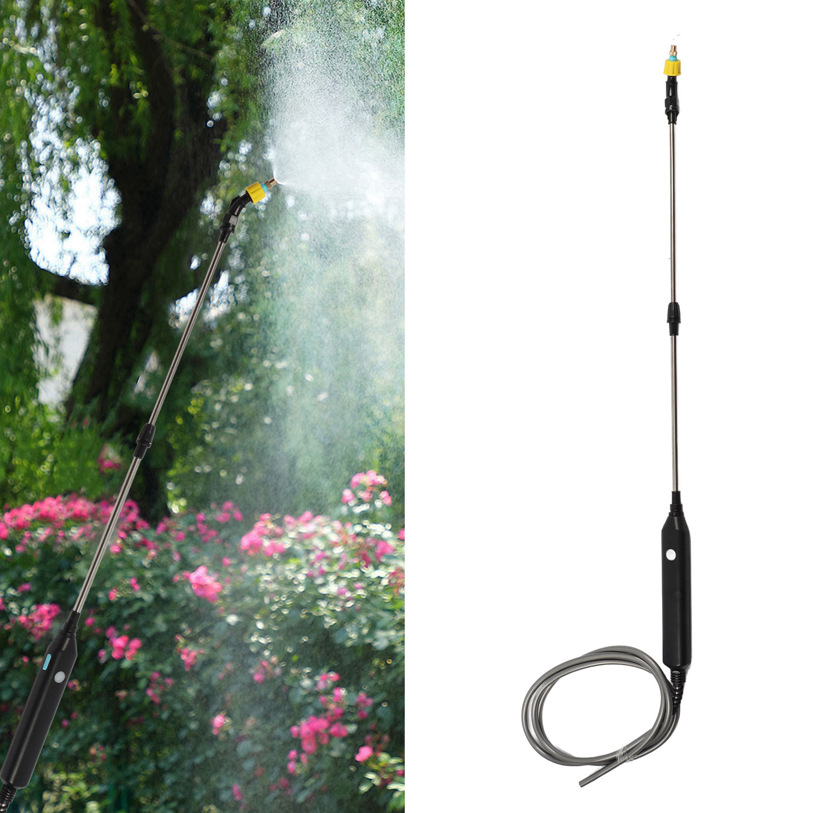 Elektrische Gartenspritze, Automatische Wasserpumpe, Sprüh- Und Desinfektionsgerät Für Den Garten, Wiederaufladbare Gartenspritze Für Die Autowäsche, Elektrische Gartenspritze + 5-meter-gartenschlauch