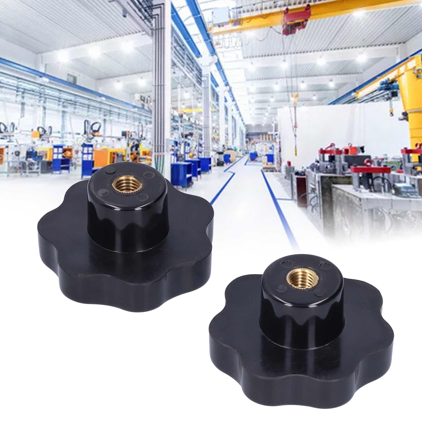 2 Stück Isolierknopf Für Industriemaschinen, Siebenzackiger Griff M1280