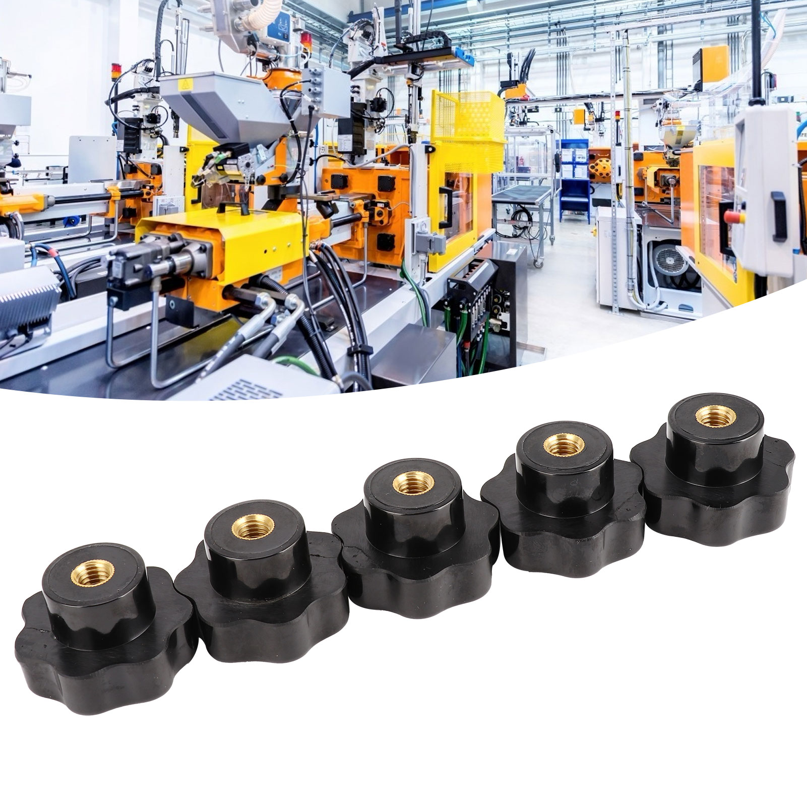 5 Siebenzackige Griffe Für M1050-industriemaschinenmuttern
