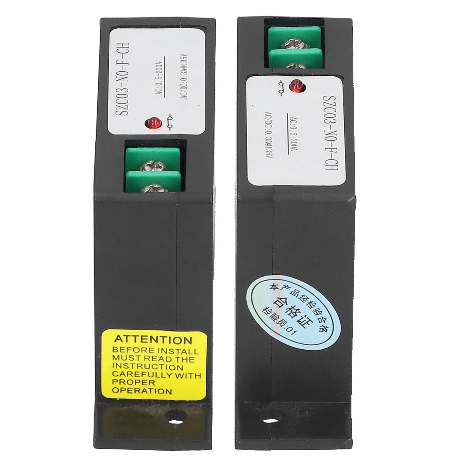 Wechselstrom-erkennungsschalter 0,5–200 A, Stromwandler Szc03-no-f-ch