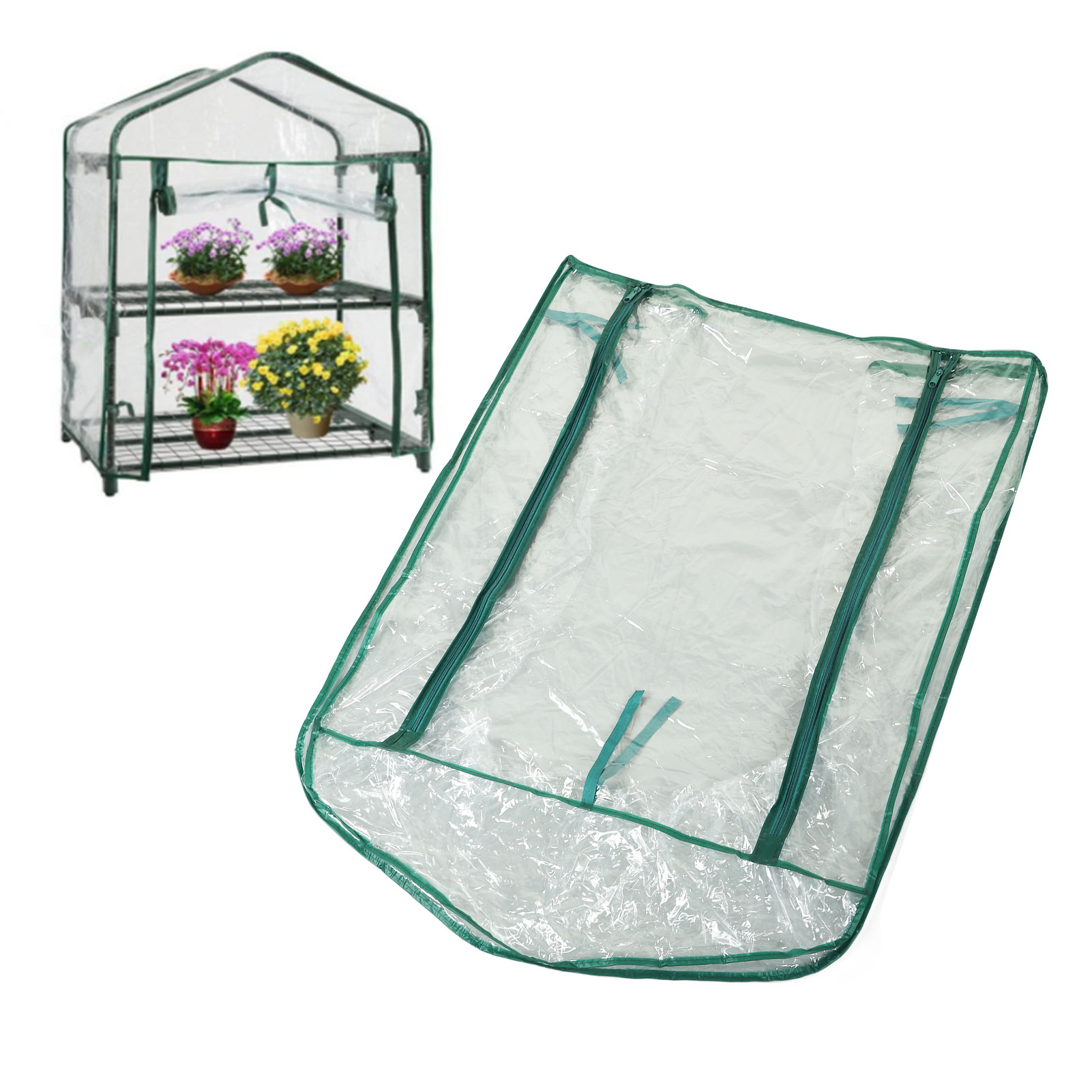Mini-pvc-gartengewächshaus, Doppellagige, Wasserdichte Abdeckung Für Gartenpflanzen